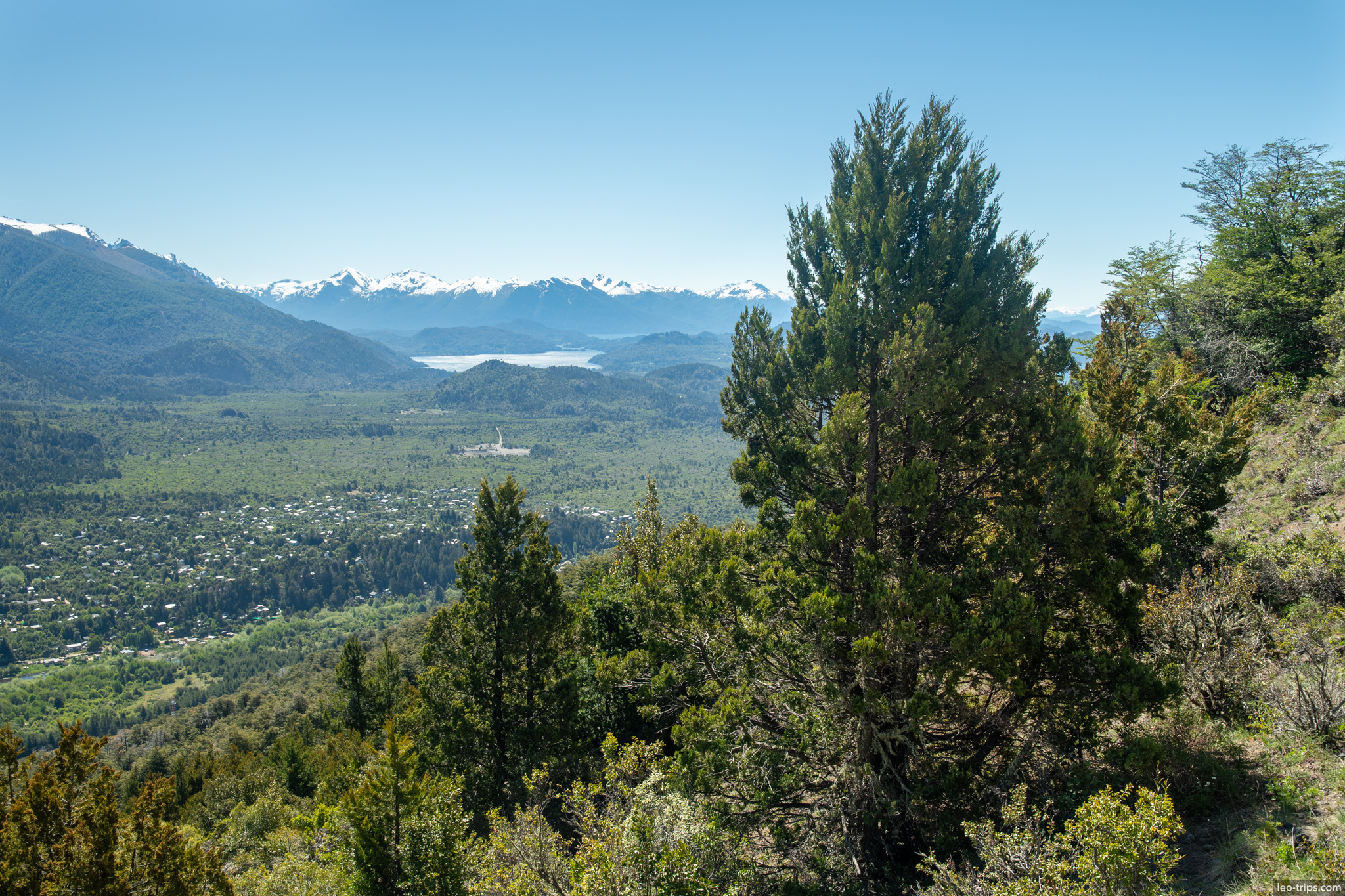bariloche valley view white tower cerro otto trail
