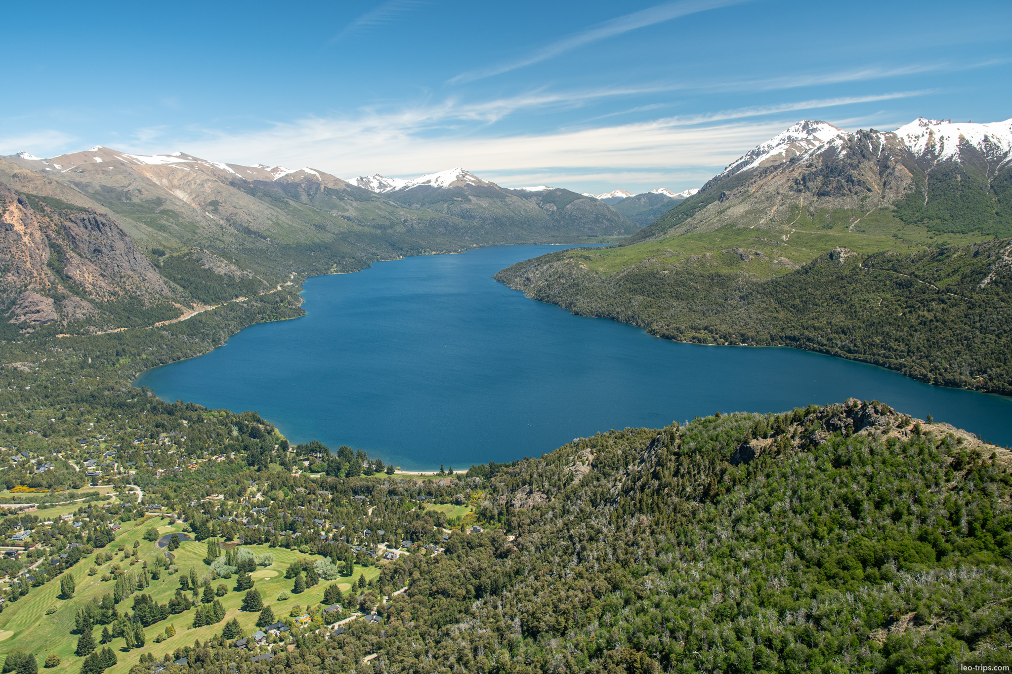 lake golf course mountain panorama cerro otto trail