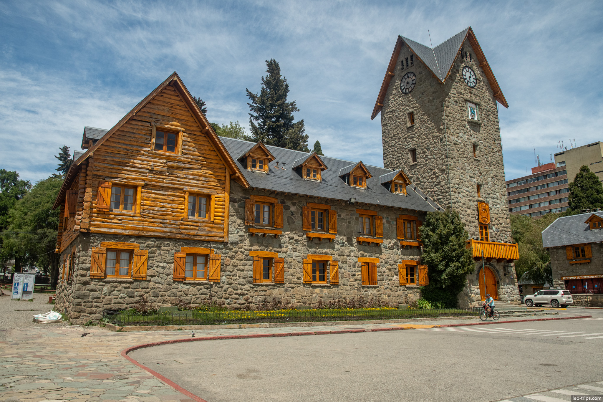 civic center clock tower building san carlos de bariloche
