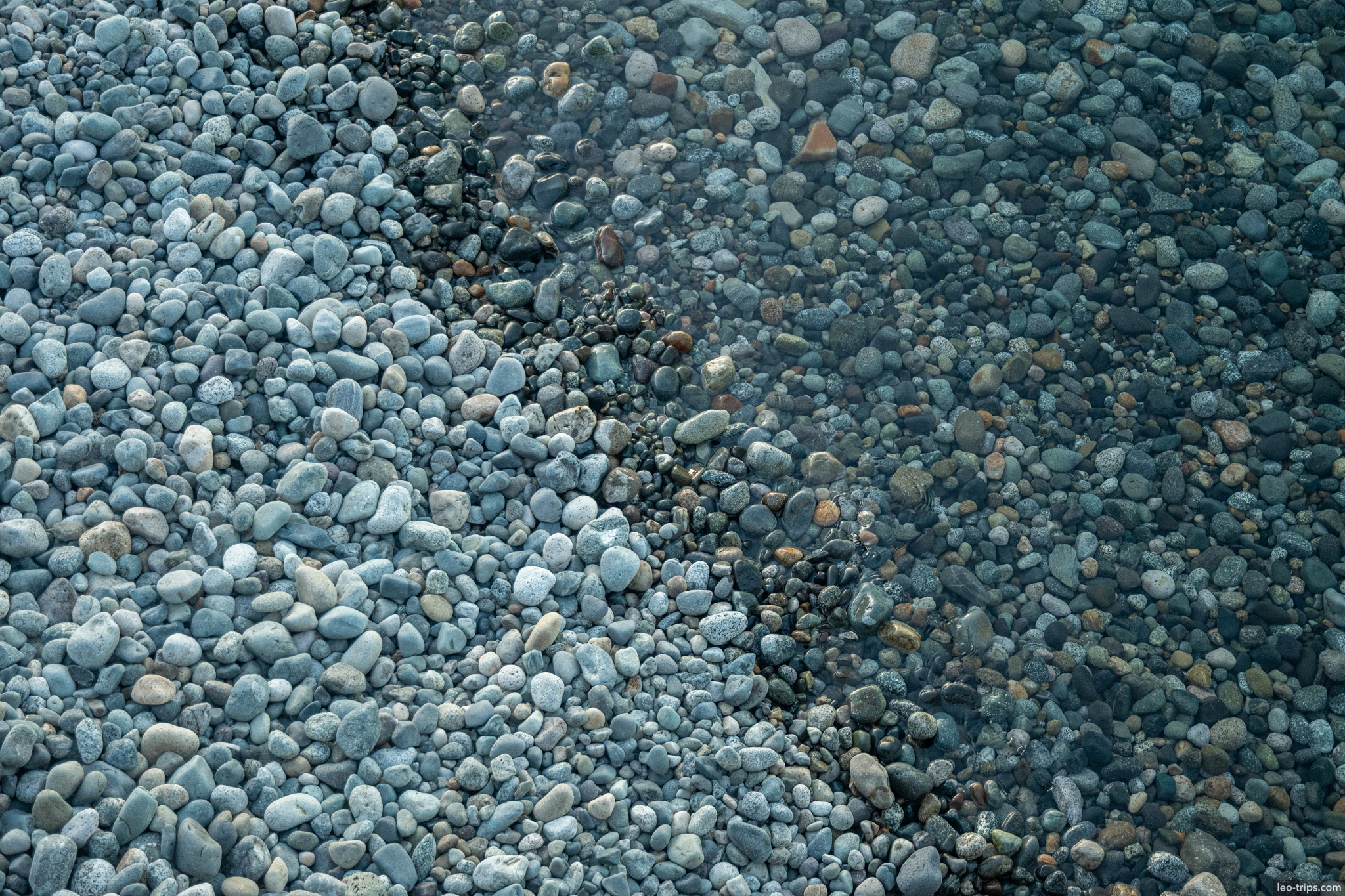 colorful lake pebbles close up san carlos de bariloche