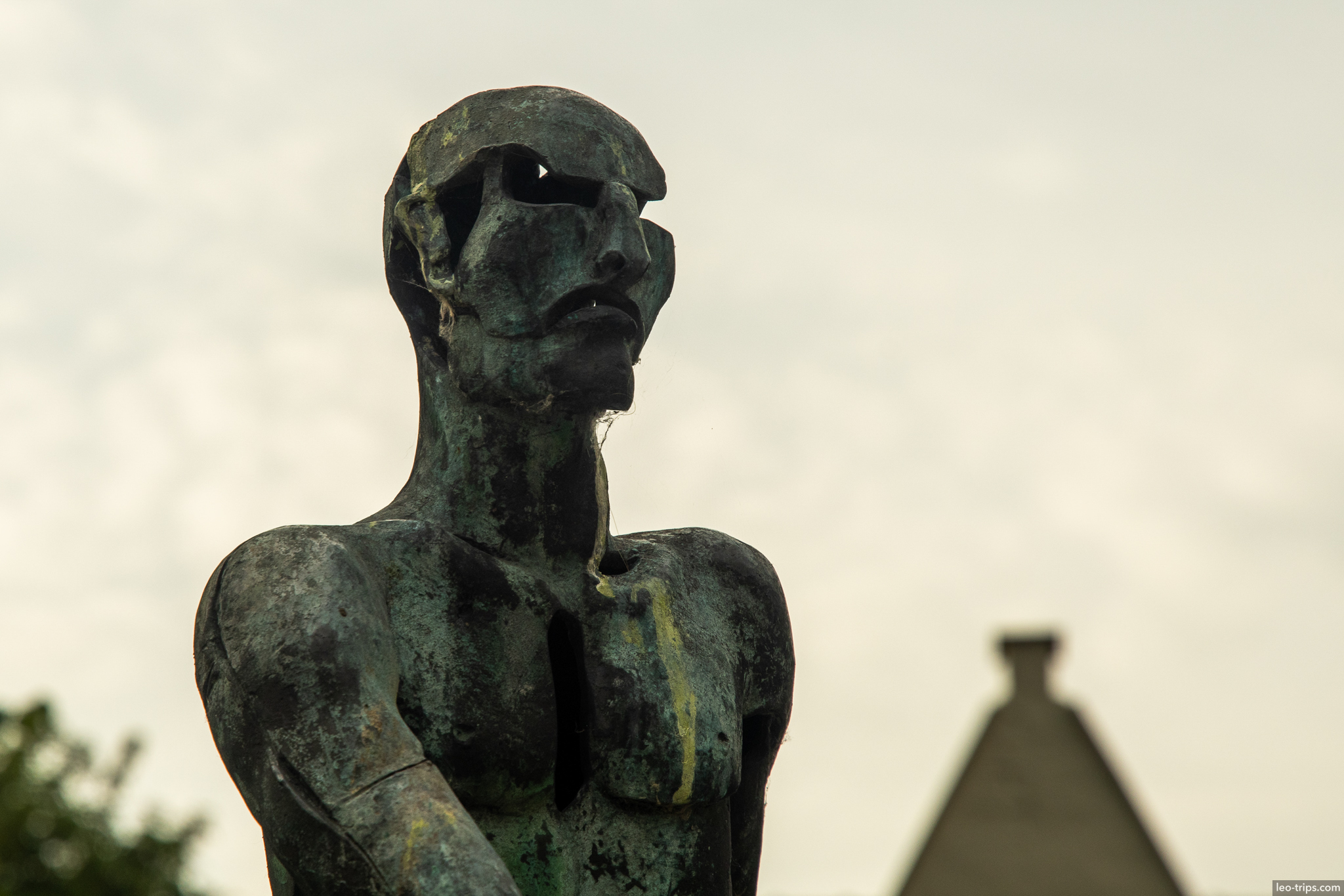 bruges bronze sculpture abstract figure bruges