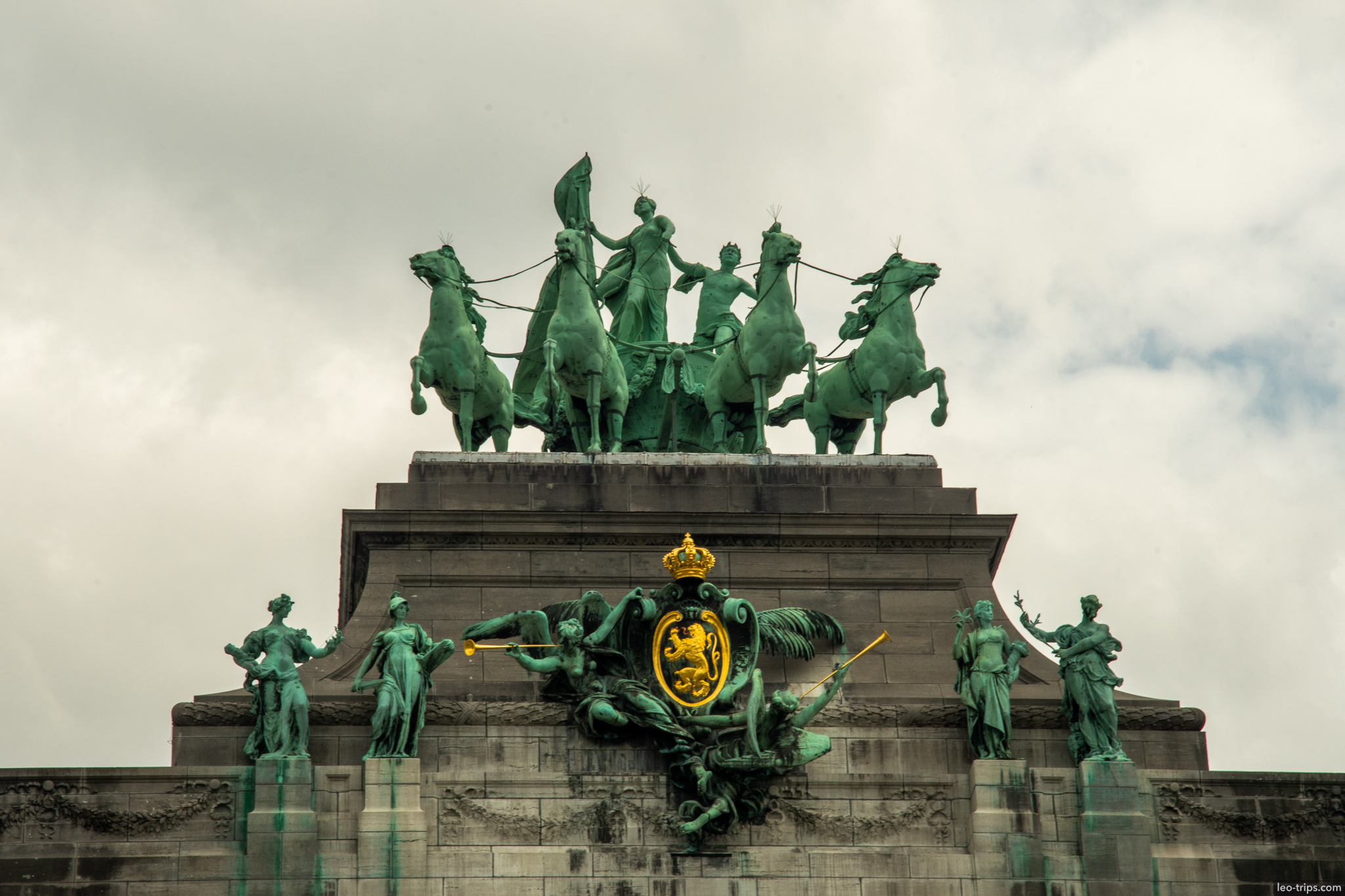 brussels cinquantenaire arch quadriga sculpture brussels