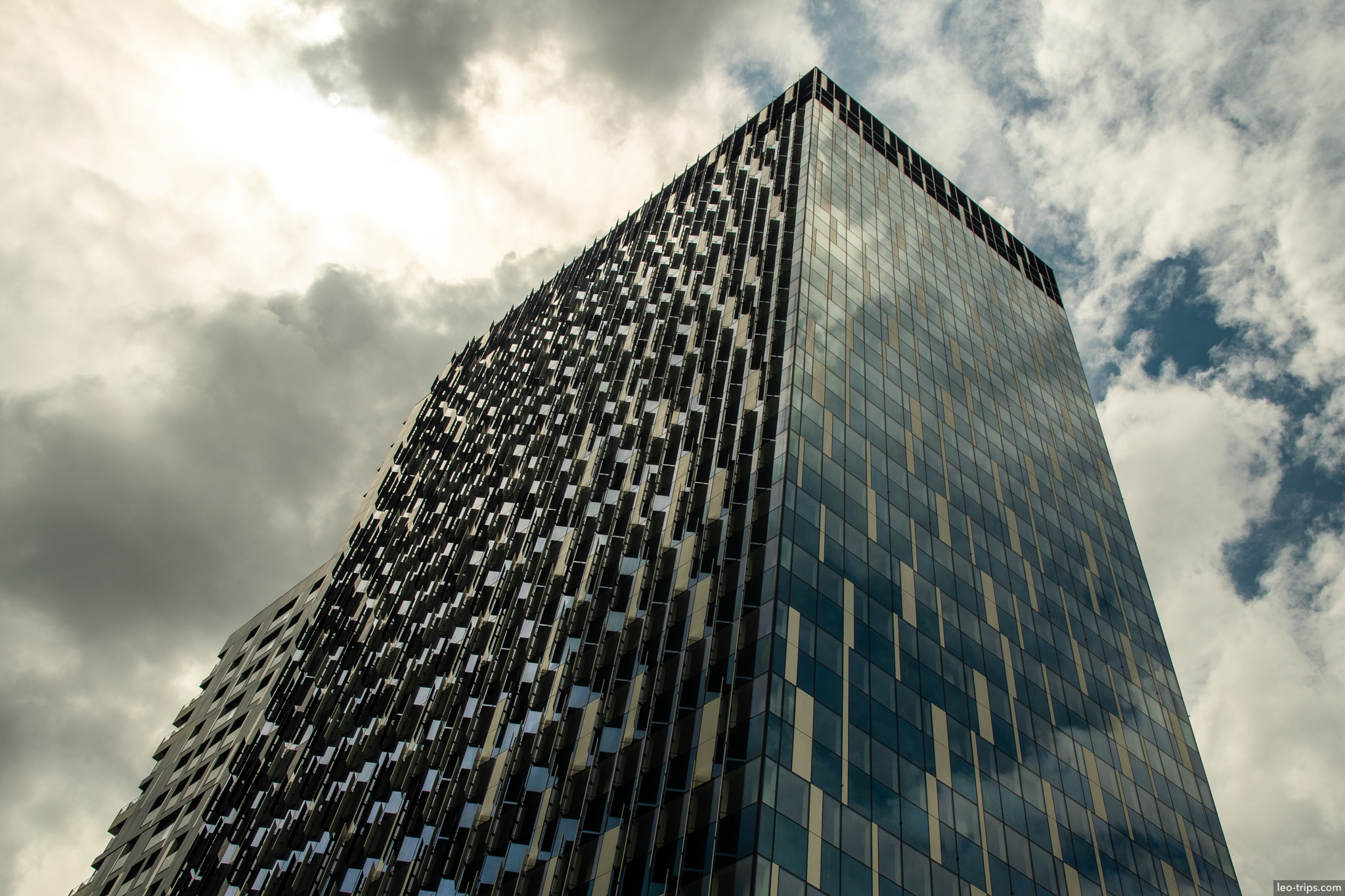 brussels modern glass skyscraper facade brussels