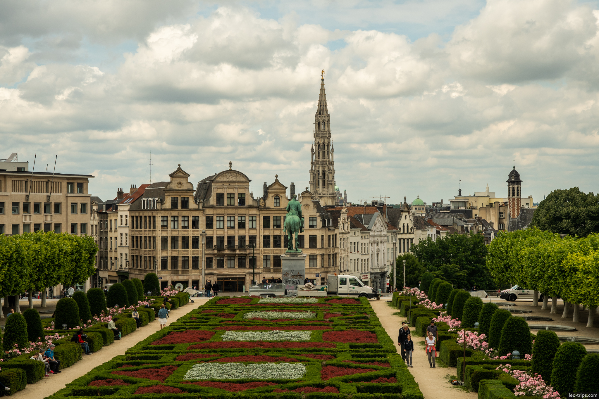 brussels mont des arts garden city hall view brussels