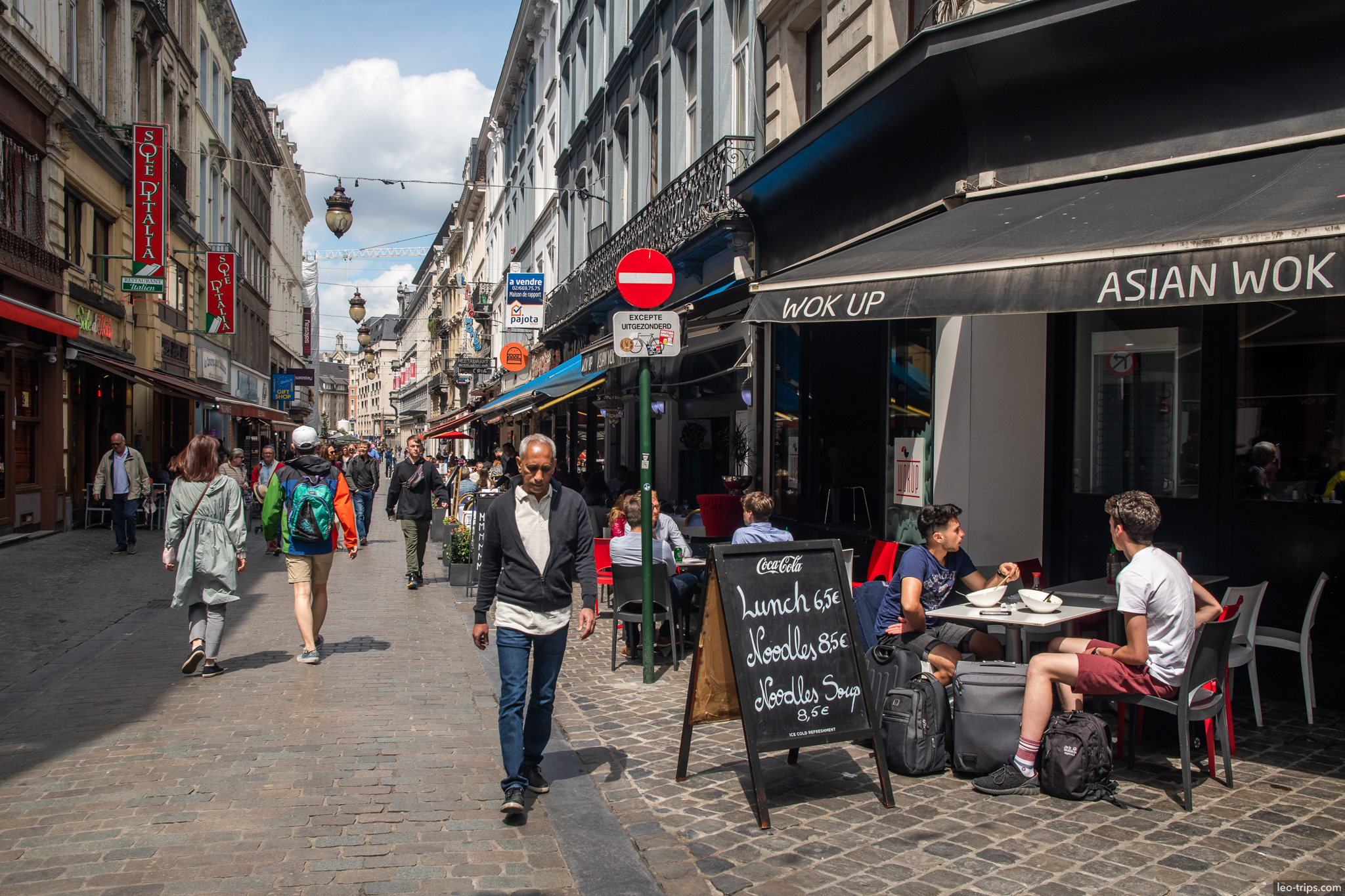 brussels pedestrian street restaurants brussels