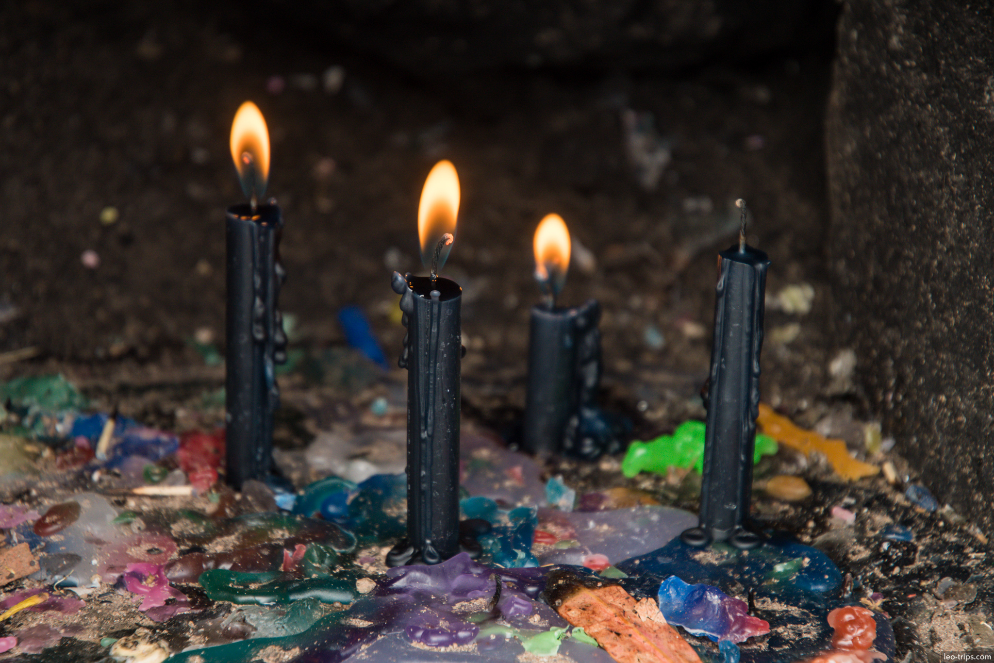 black ritual candles bolivian ceremony copacabana