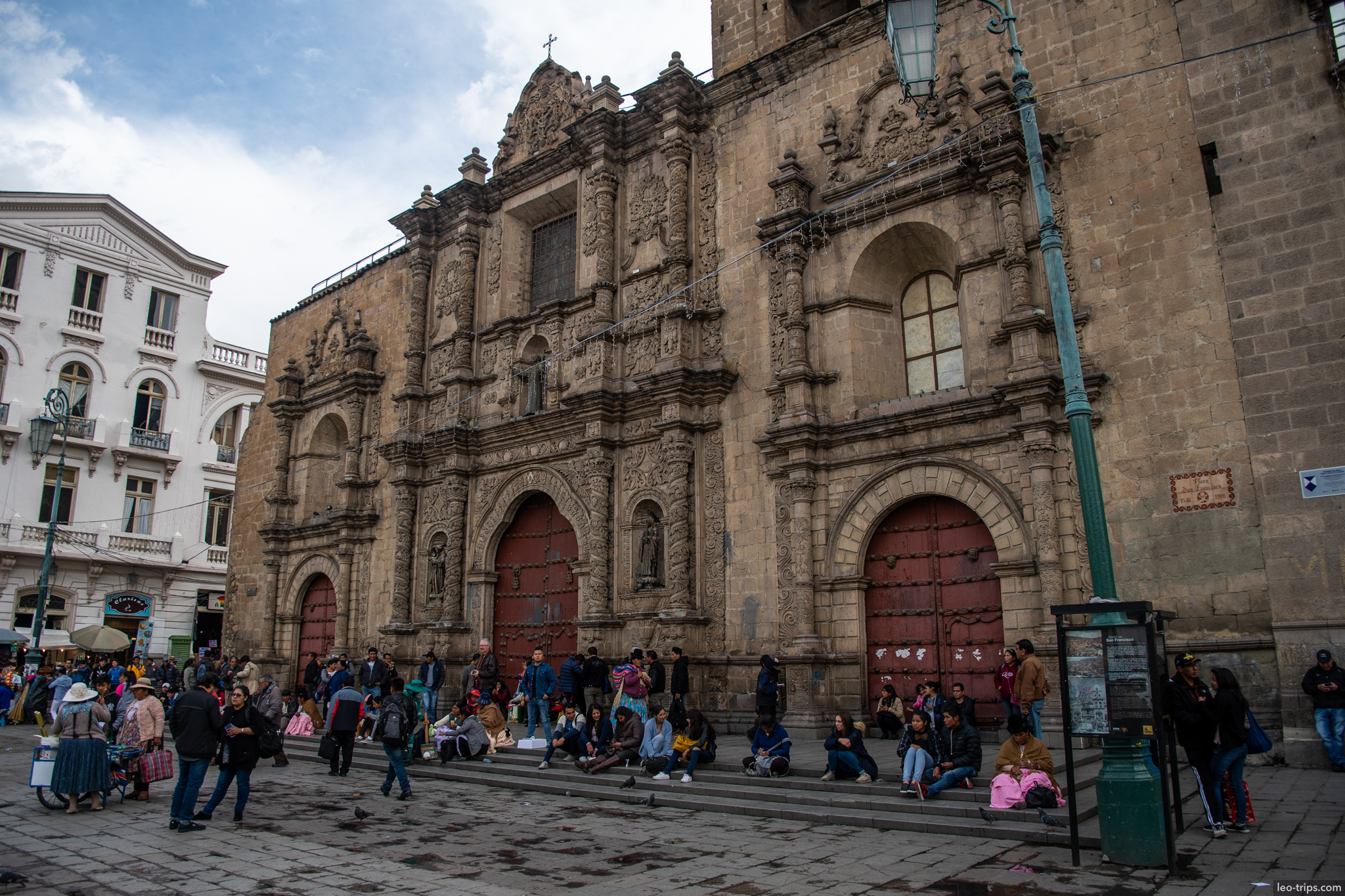 la paz iglesia san francisco baroque facade la paz