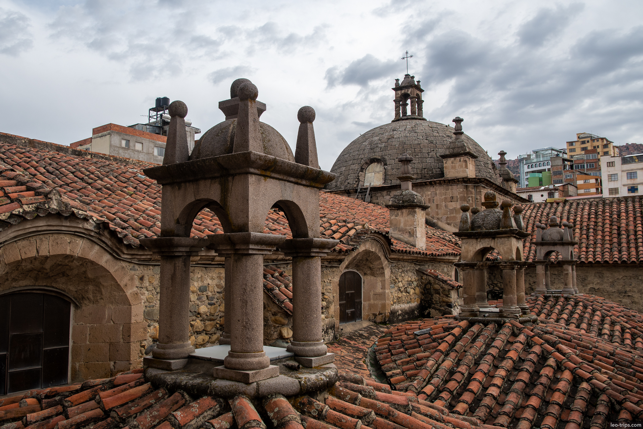 la paz iglesia san francisco rooftop dome la paz