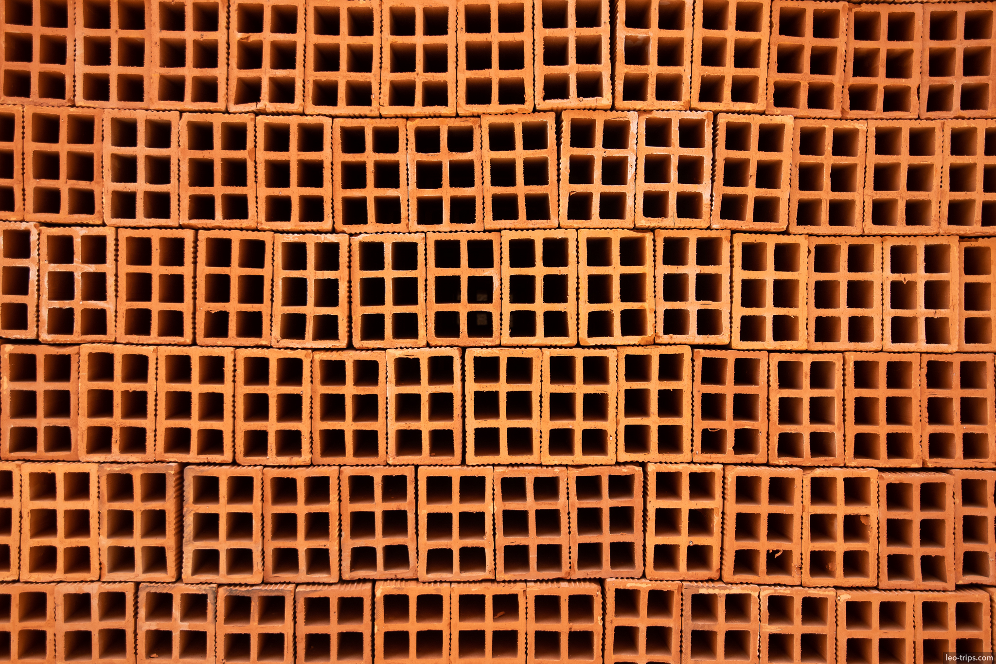 la paz stacked hollow clay bricks pattern la paz