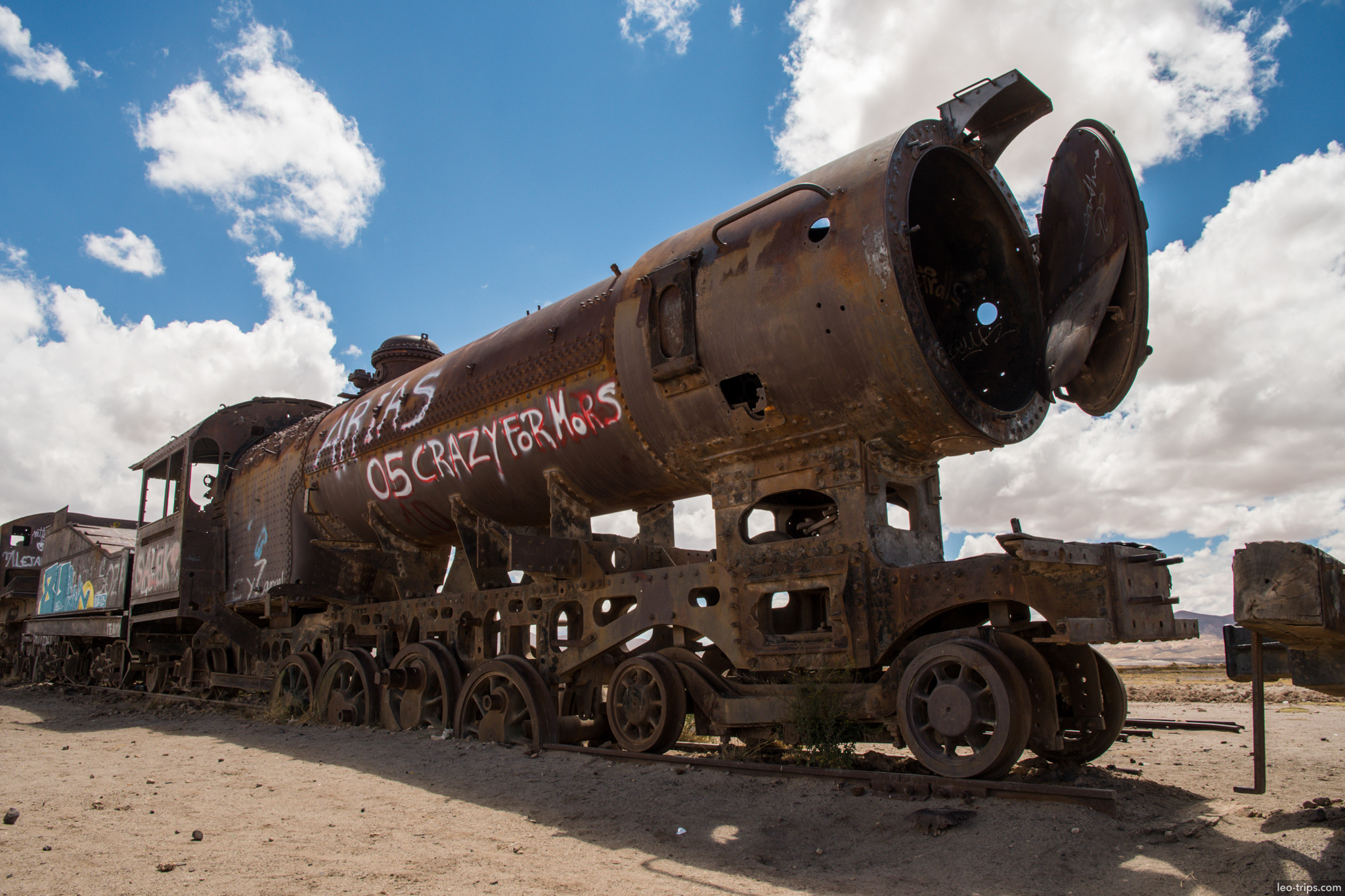 uyuni train cemetery locomotive open smokebox salar de uyuni