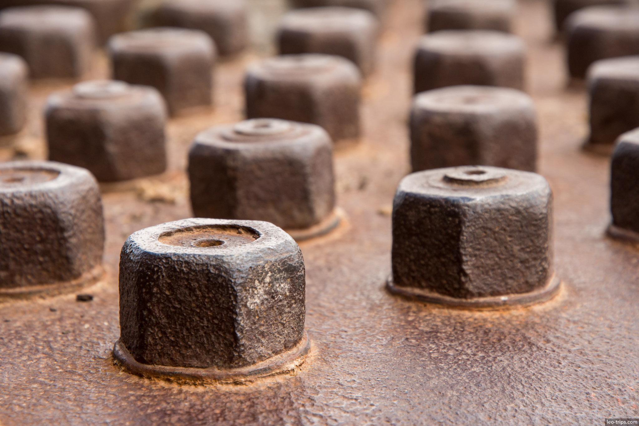 uyuni train cemetery rusty bolts closeup salar de uyuni