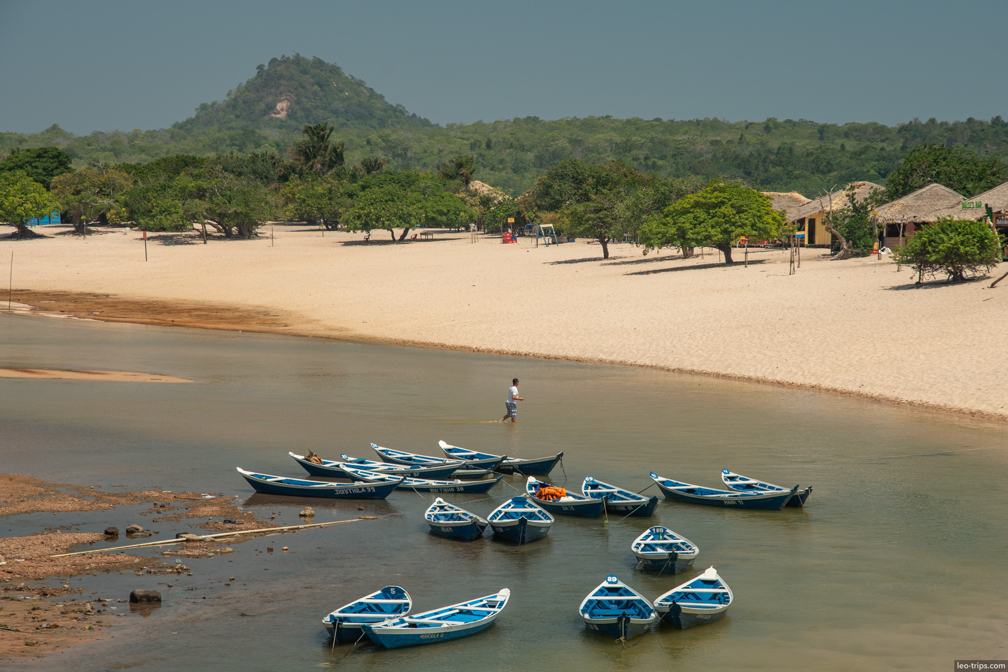 alter do chao beach fishing boats alter do chao