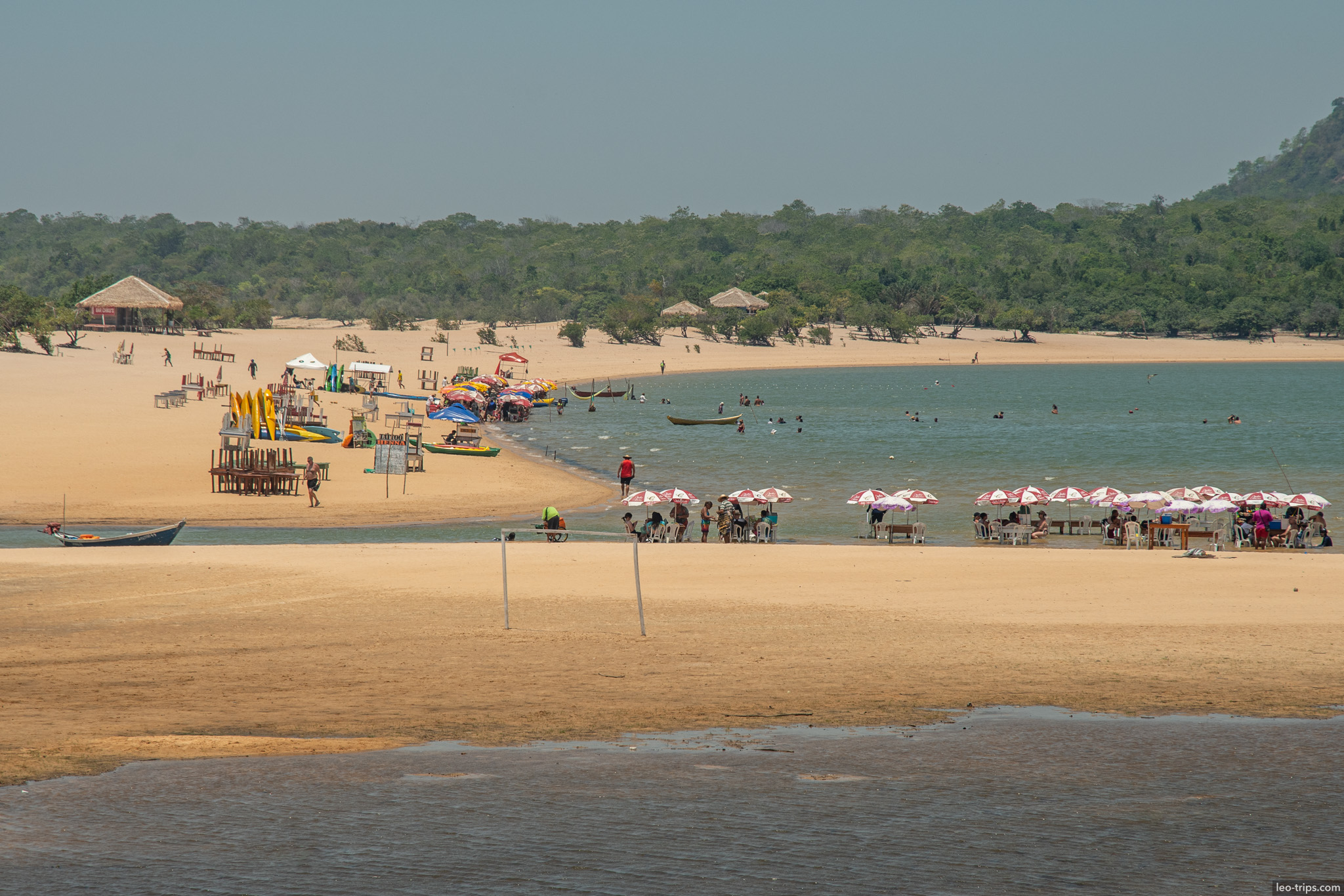 alter do chao beach panorama alter do chao