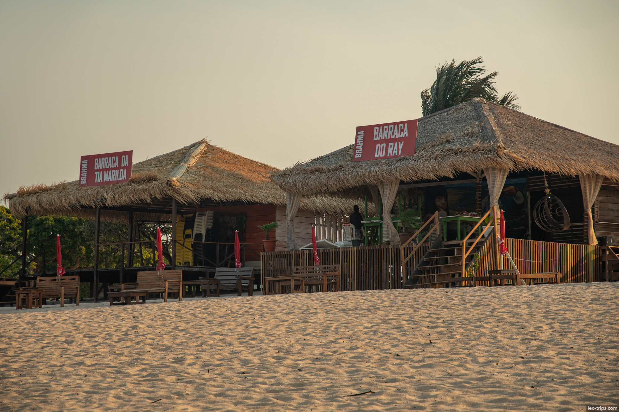 beach bar thatched roof alter do chao