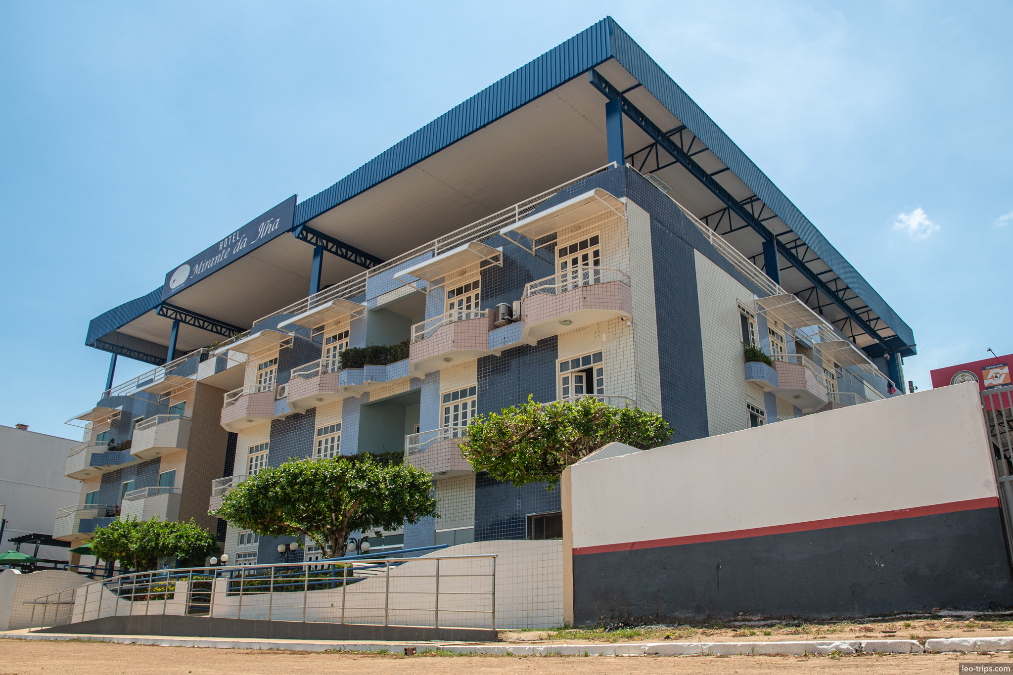 modern blue apartment building alter do chao