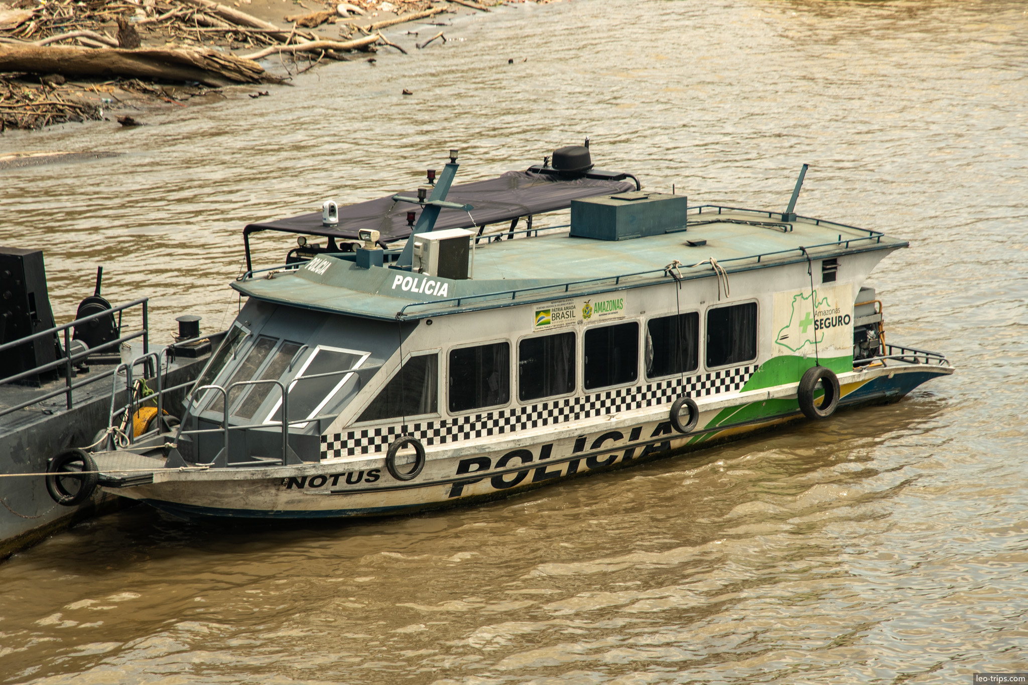 amazon river police boat amazon river