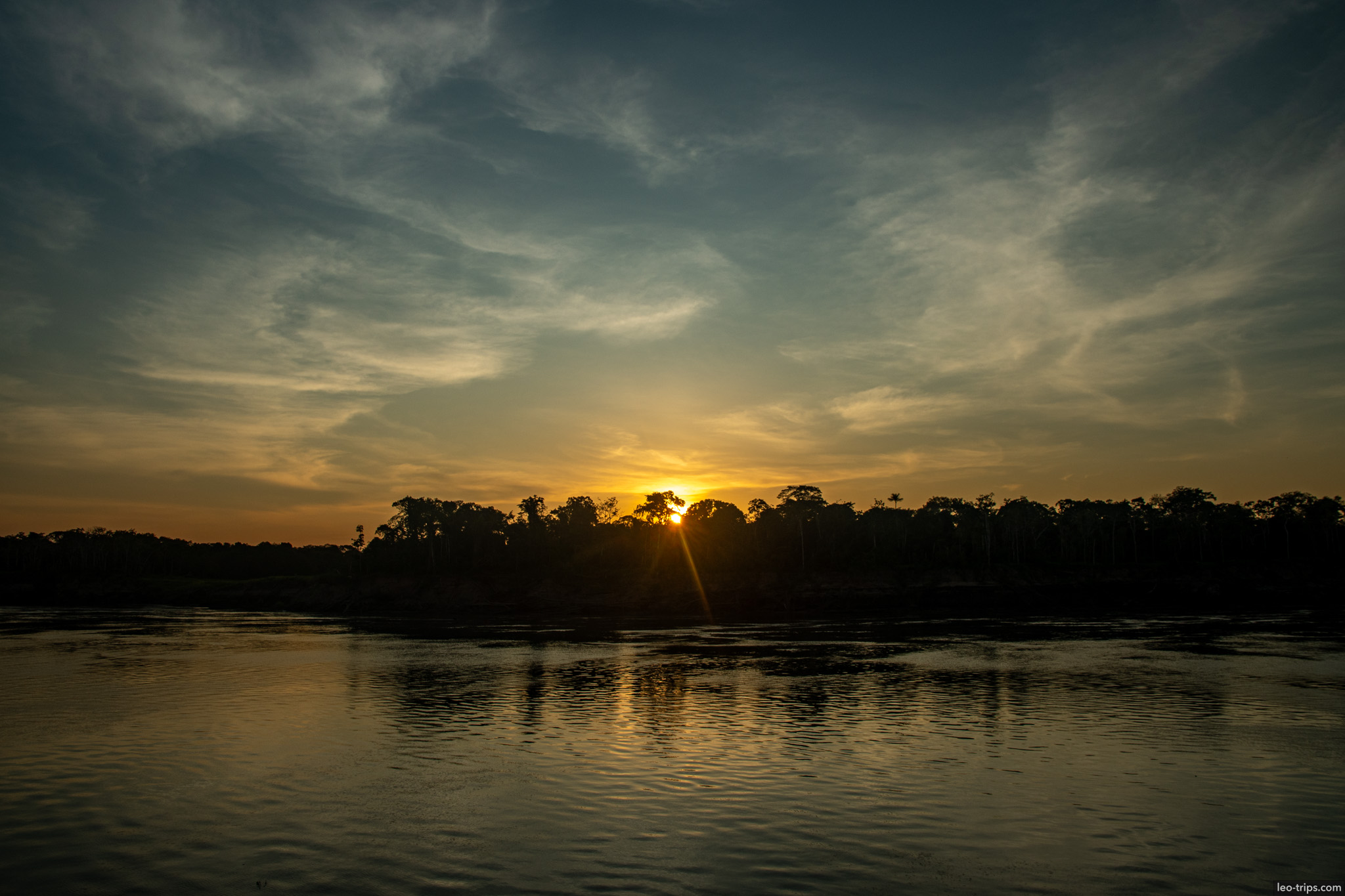 amazon river sunset amazon river