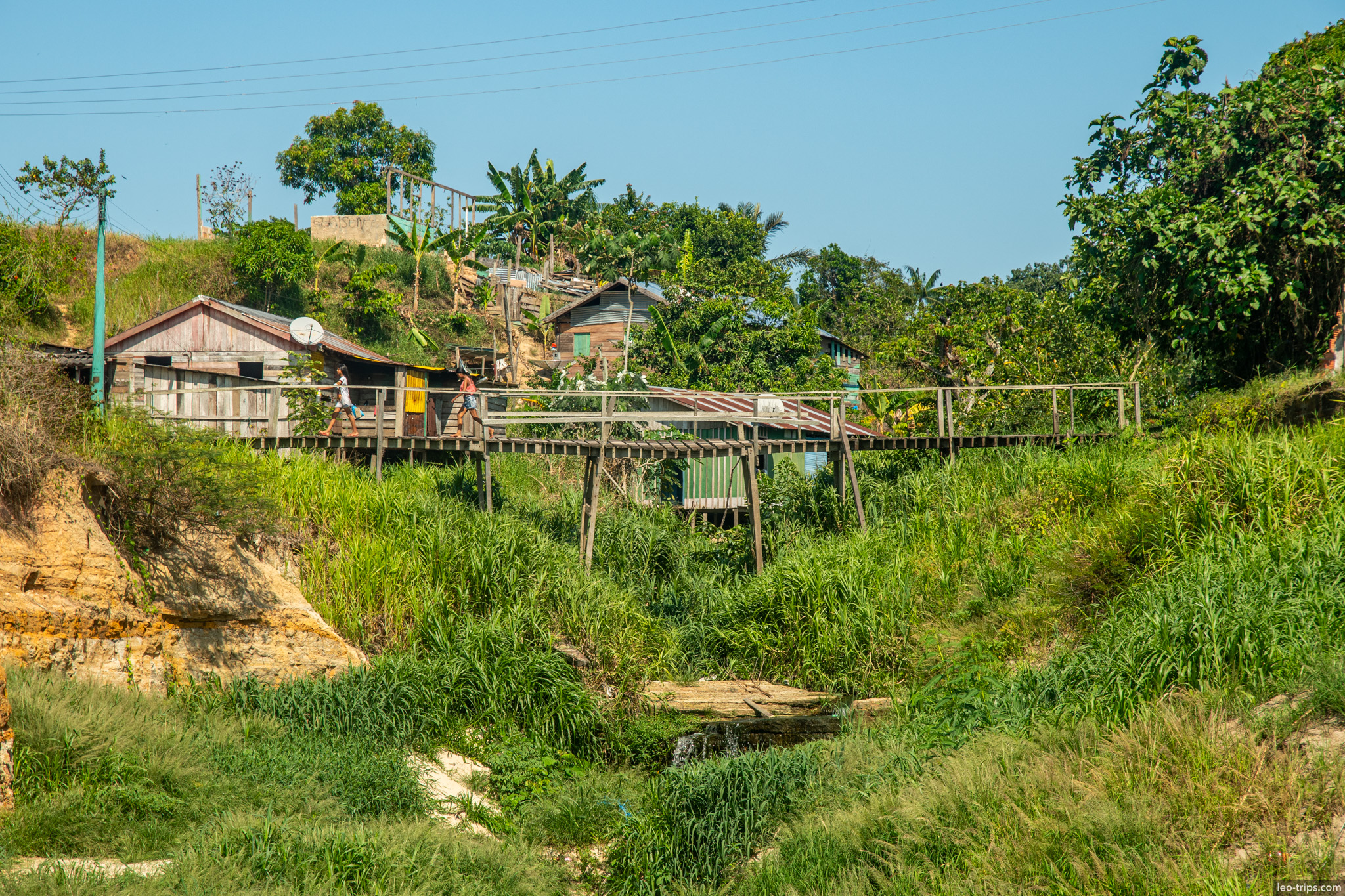 amazonian village amazon river