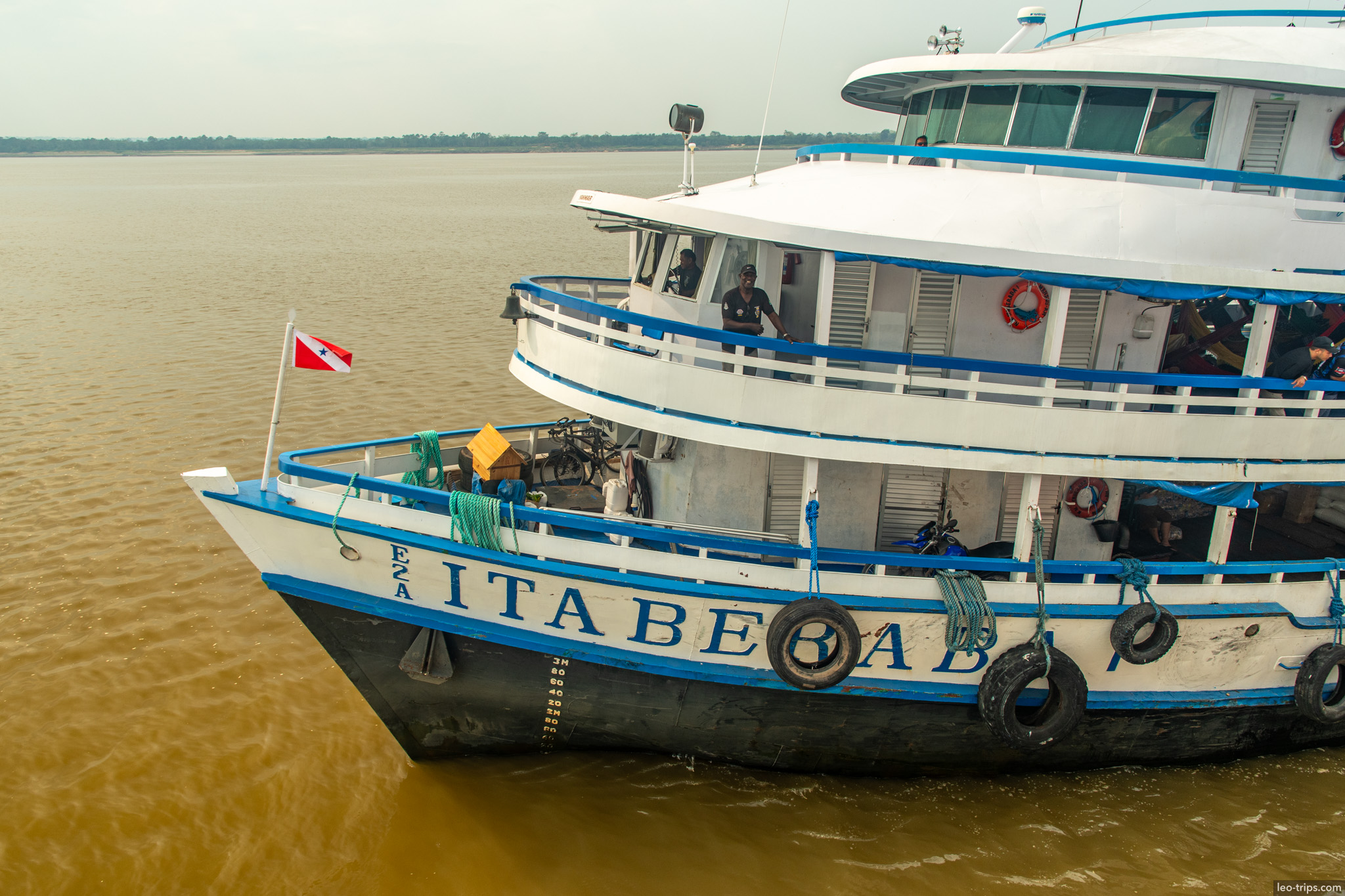 cruise ship deck amazon river