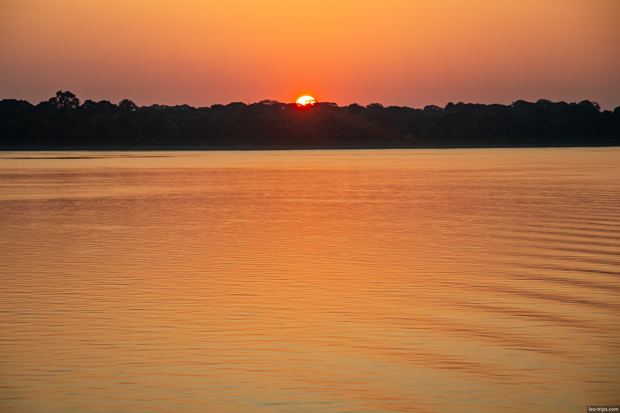 peaceful river sunset amazon river