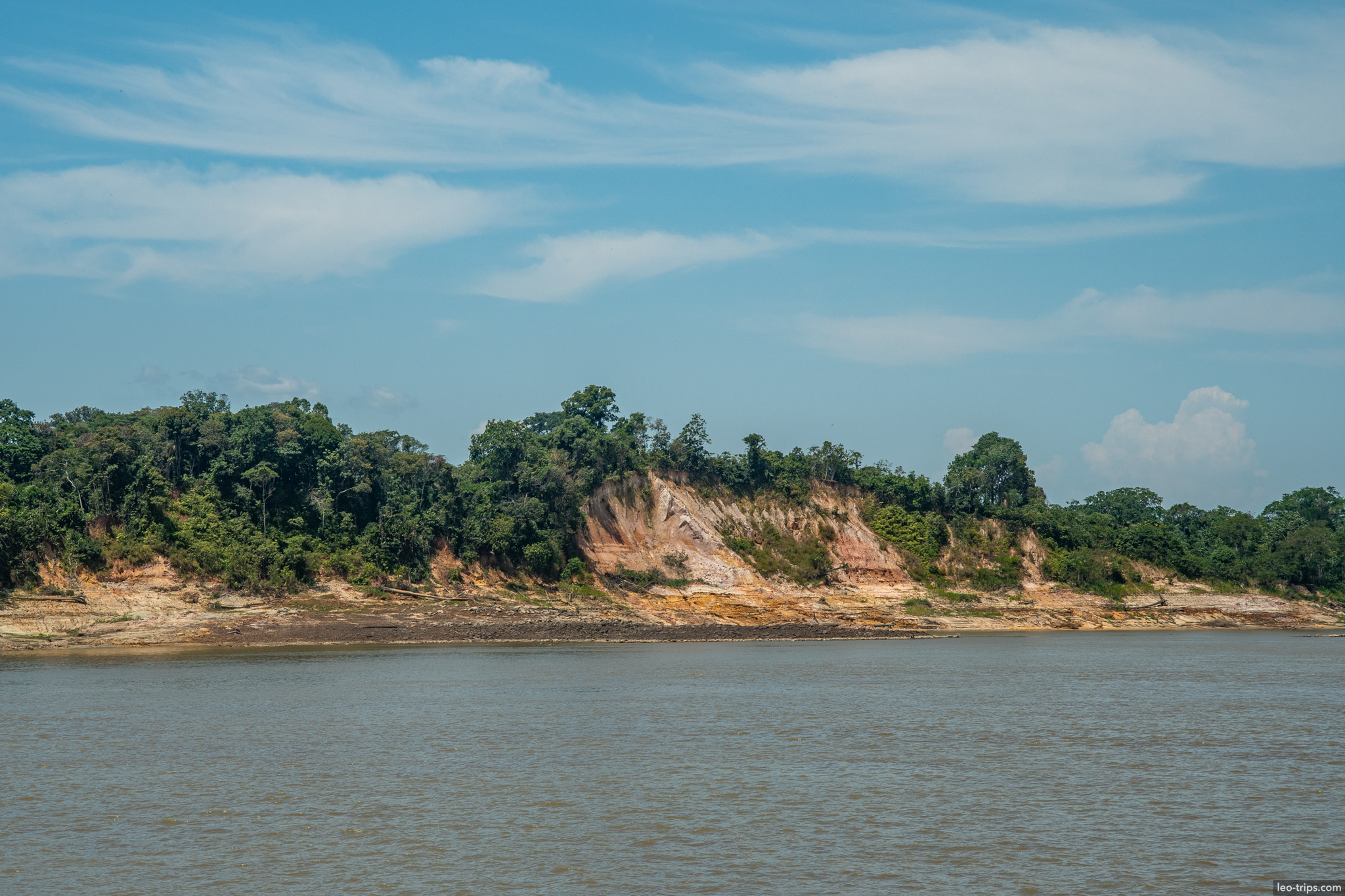 riverside landscape in amazon amazon river