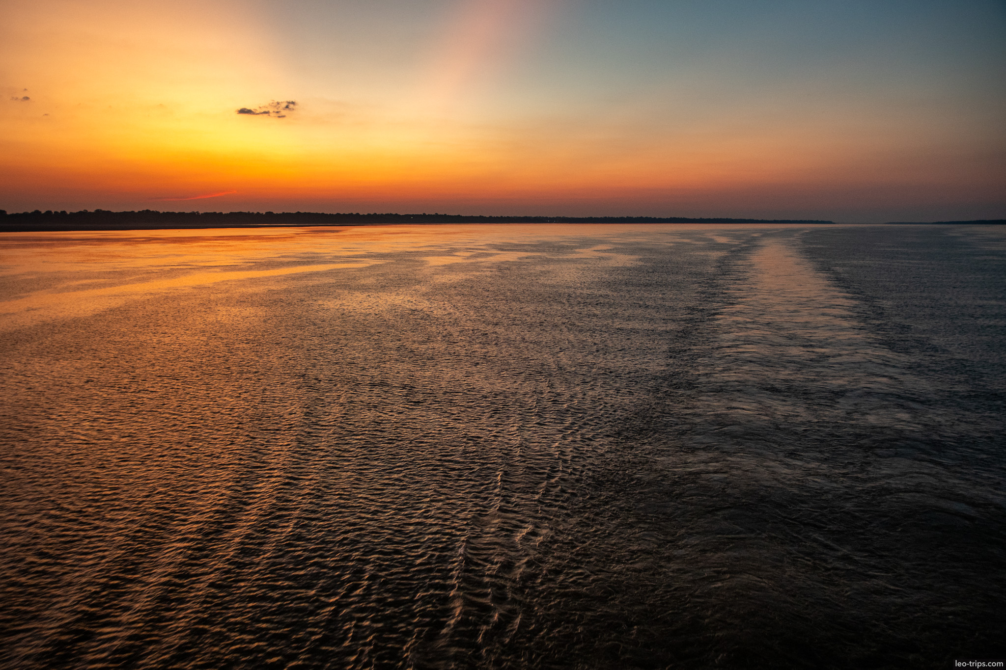 sunset amazon river amazon river