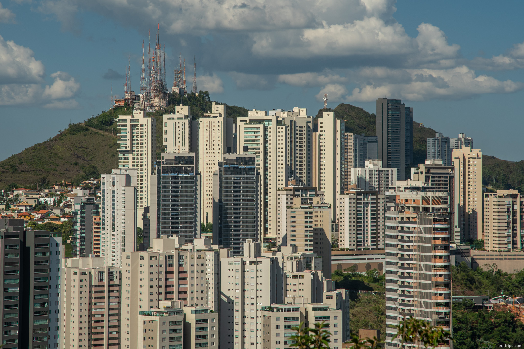 high rise towers serra do curral antenna hill belo horizonte