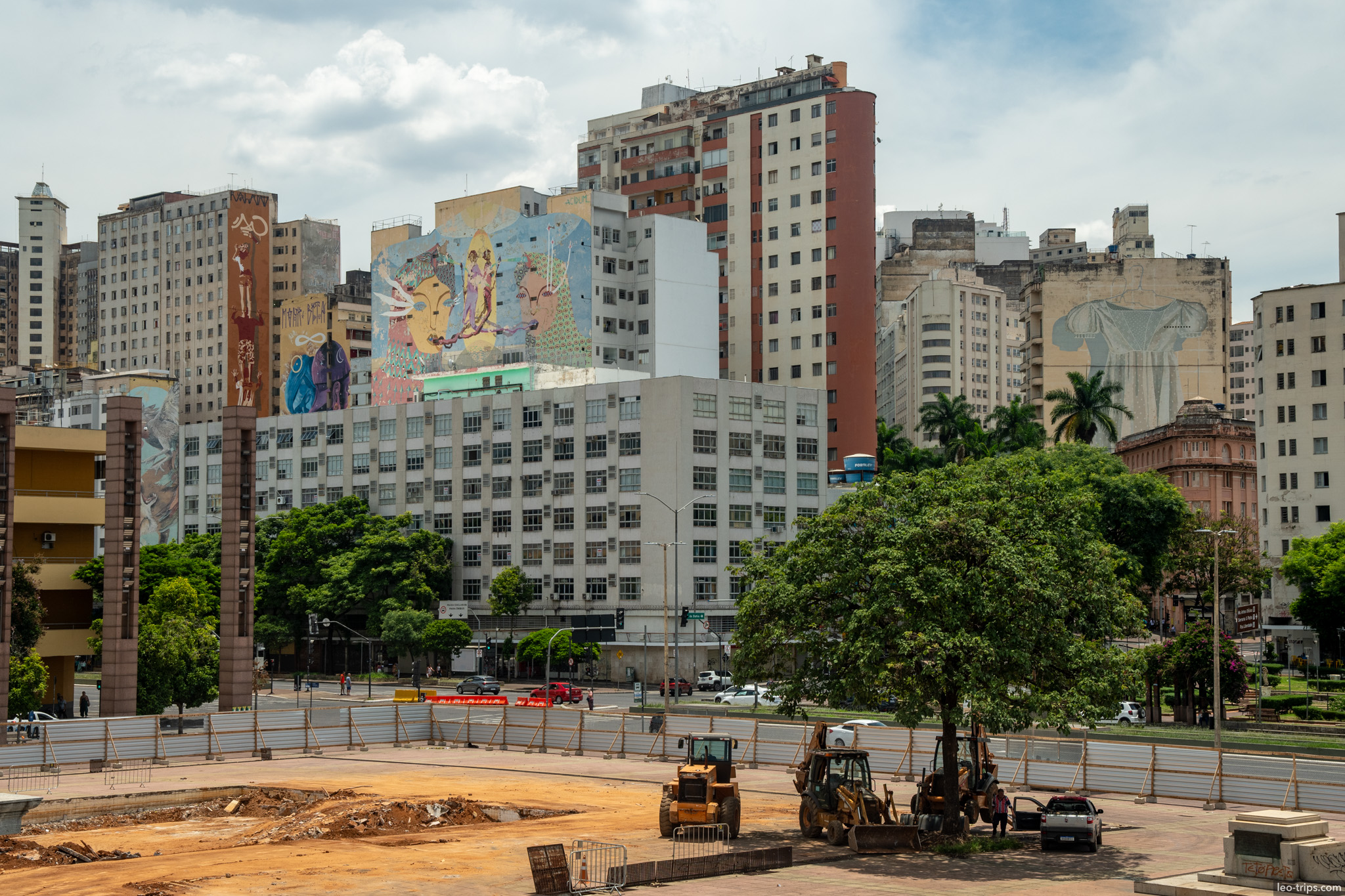 praca da estacao murals skyline renovation belo horizonte