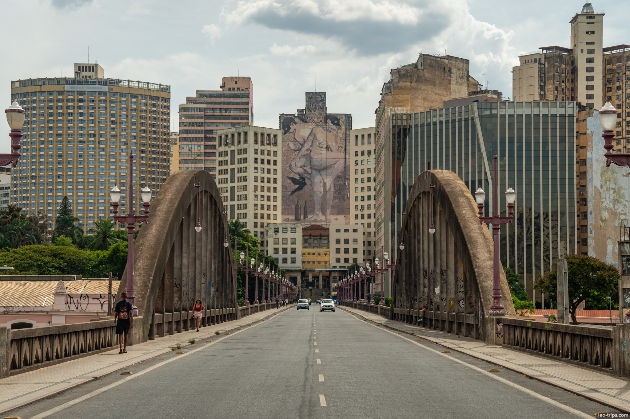 viaduto santa tereza arches giant mural belo horizonte