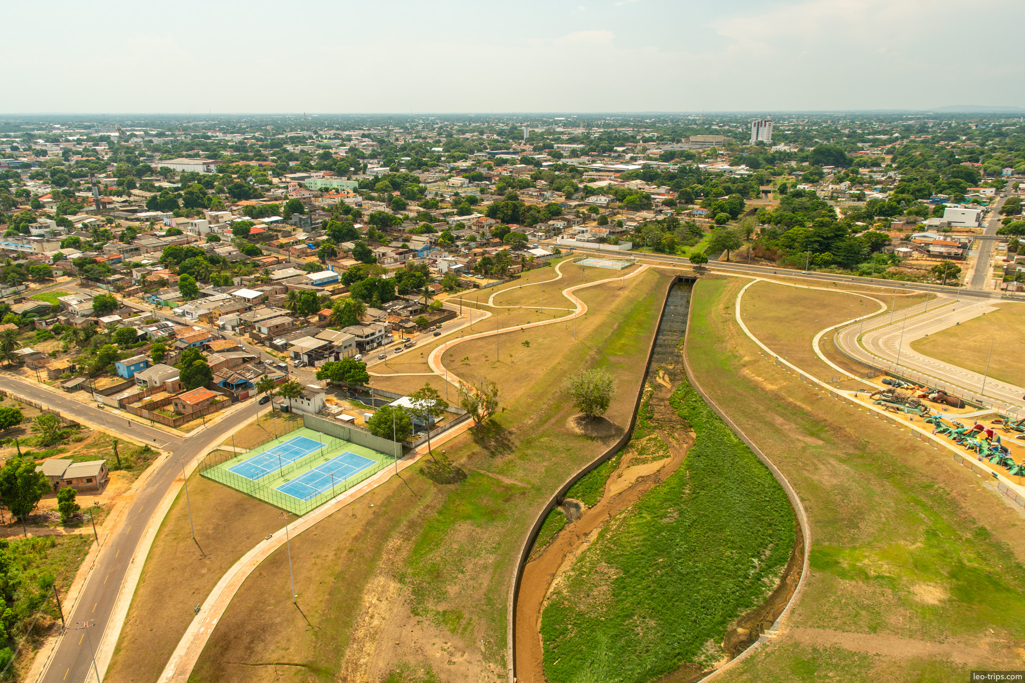 boa vista city aerial boa vista