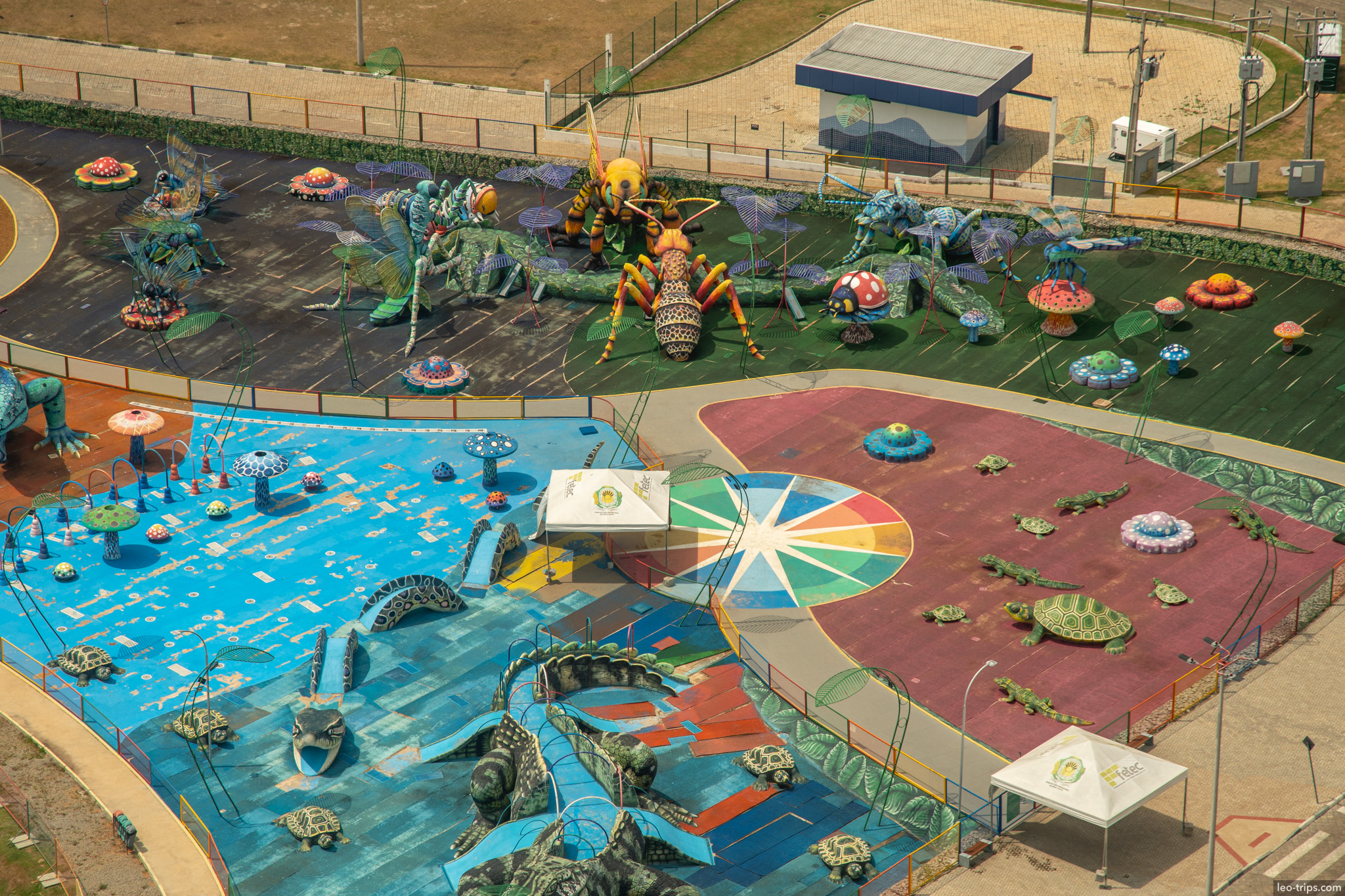 colorful waterpark overview boa vista