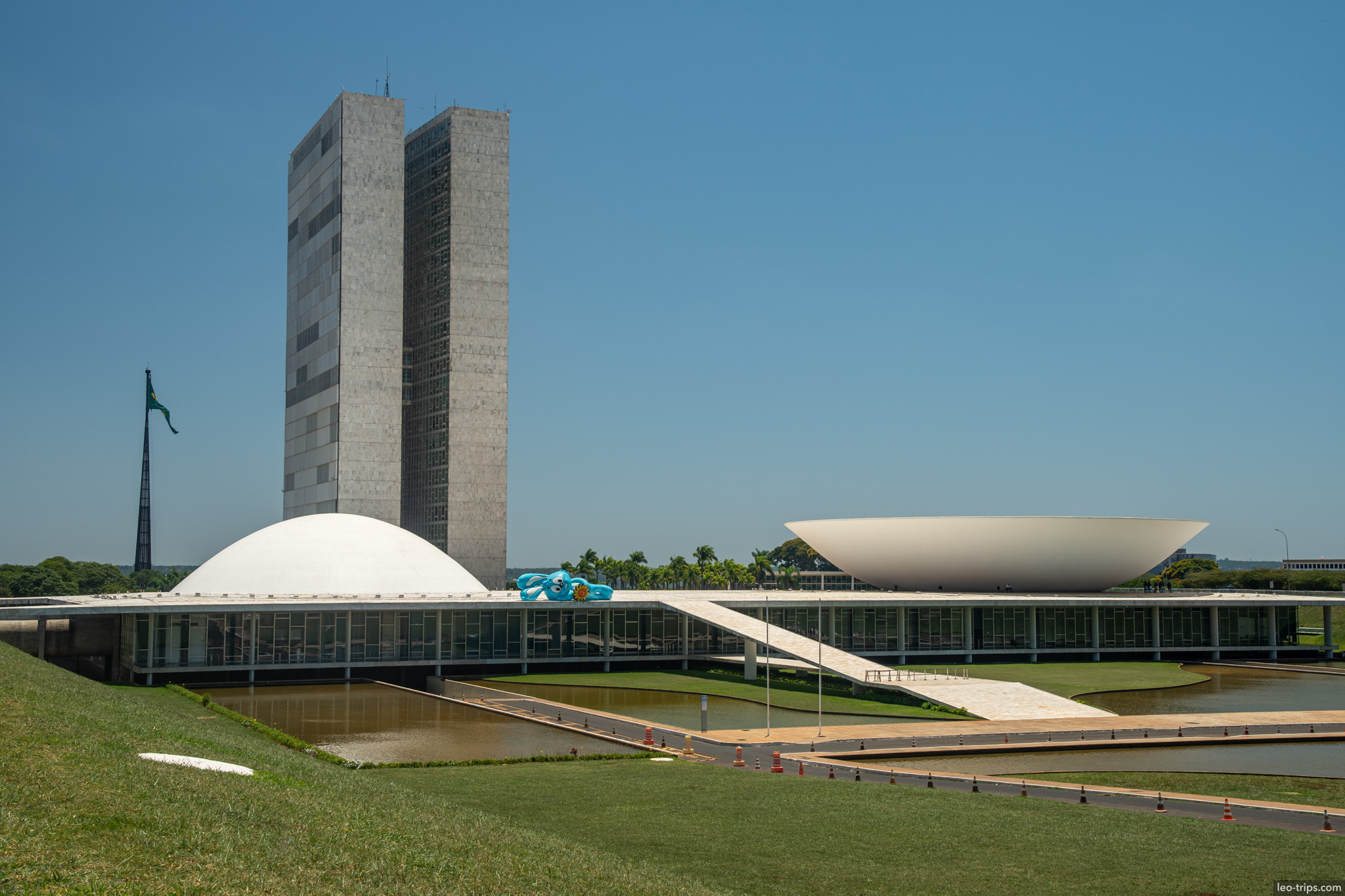 national congress twin towers dome and bowl brasilia