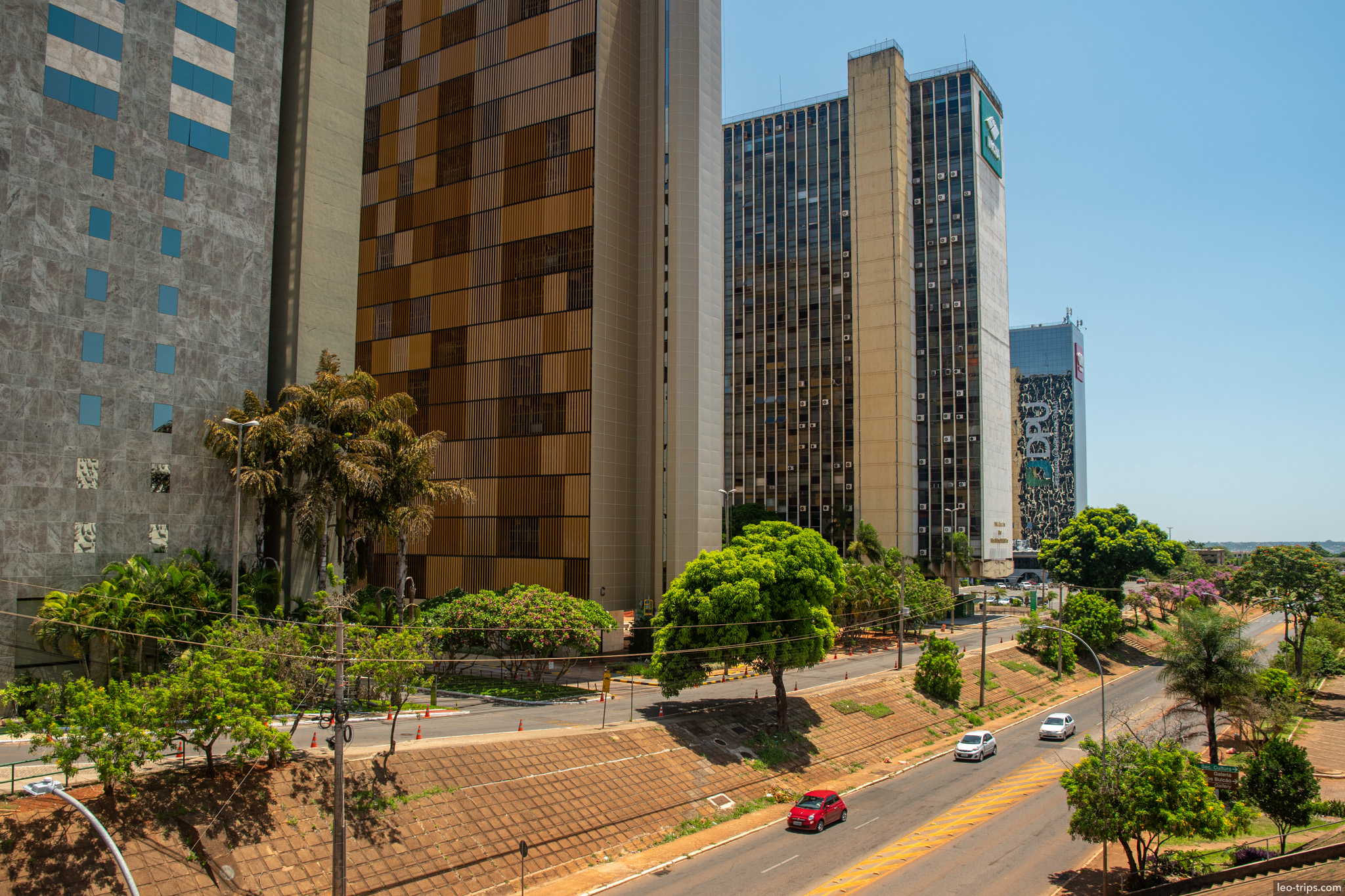 office towers along avenue commercial sector brasilia