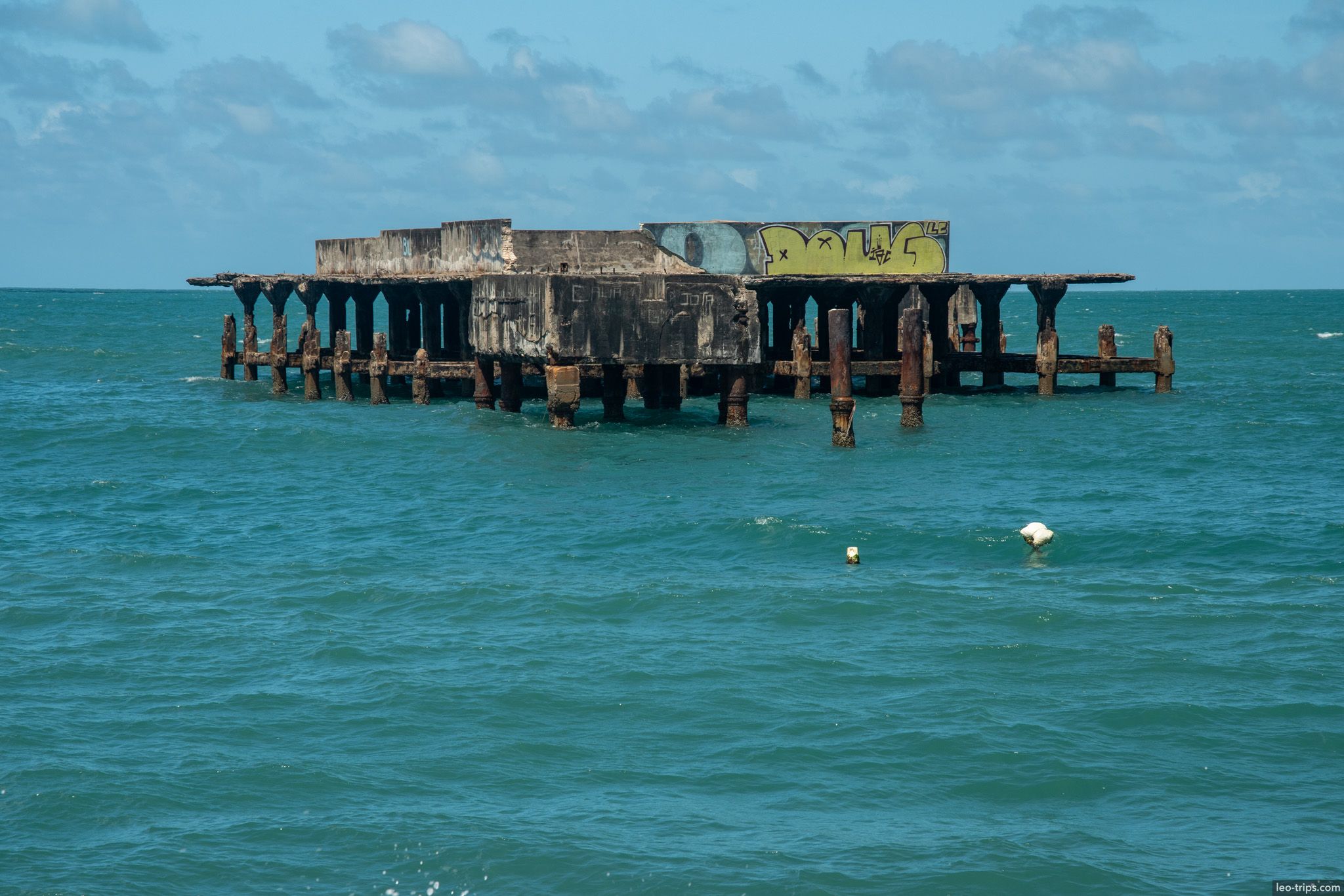 abandoned pier platform ocean fortaleza fortaleza