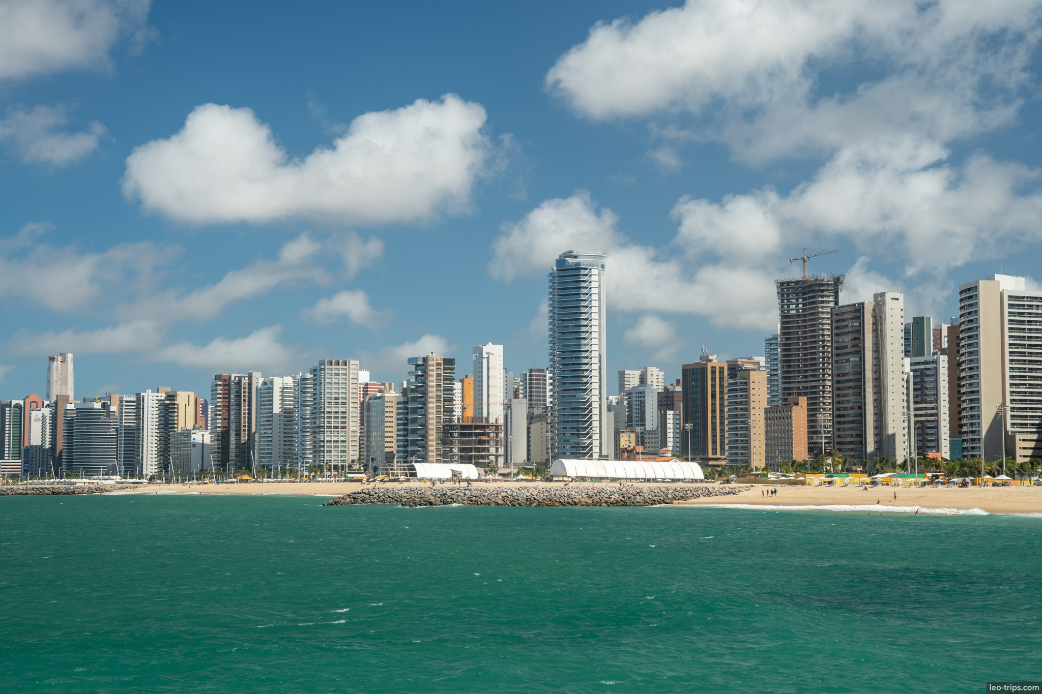 coastal skyline from sea fortaleza fortaleza