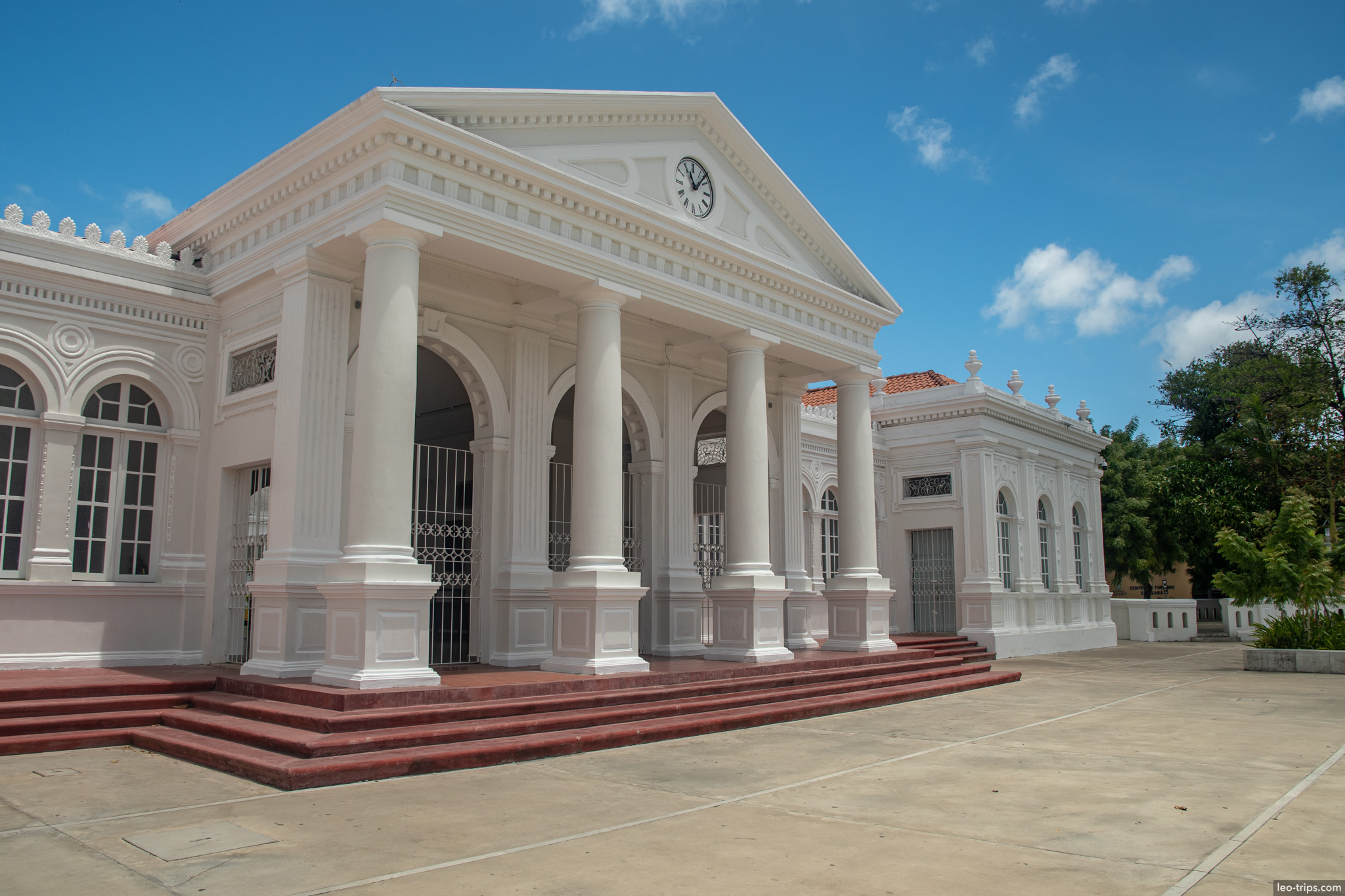 neoclassical pavilion clock estacao das artes fortaleza fortaleza