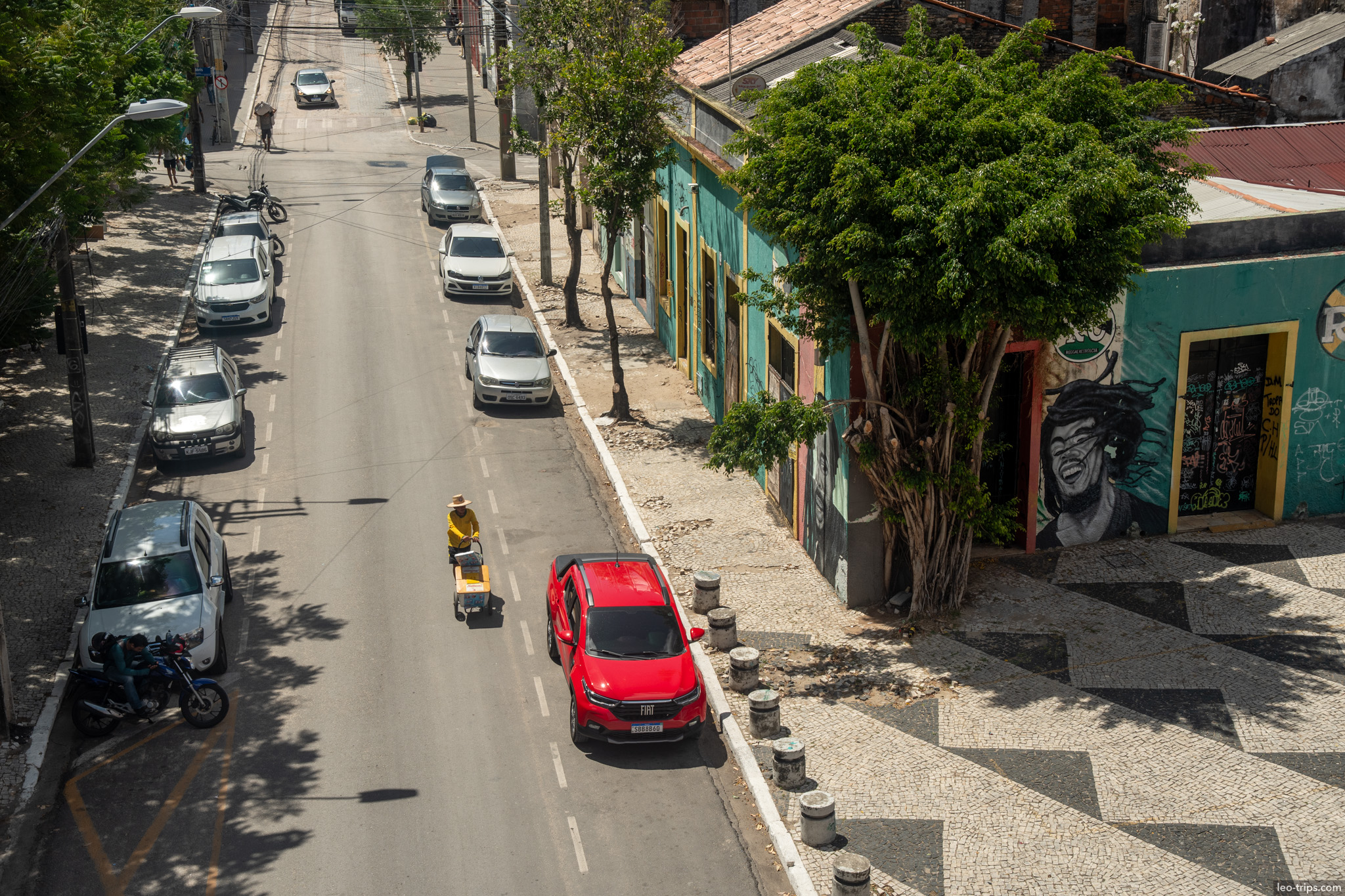 street view mural colorful houses fortaleza fortaleza