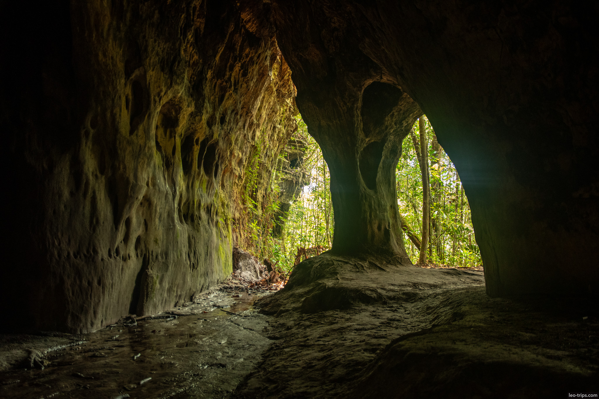 cave natural arches light iracema waterfalls