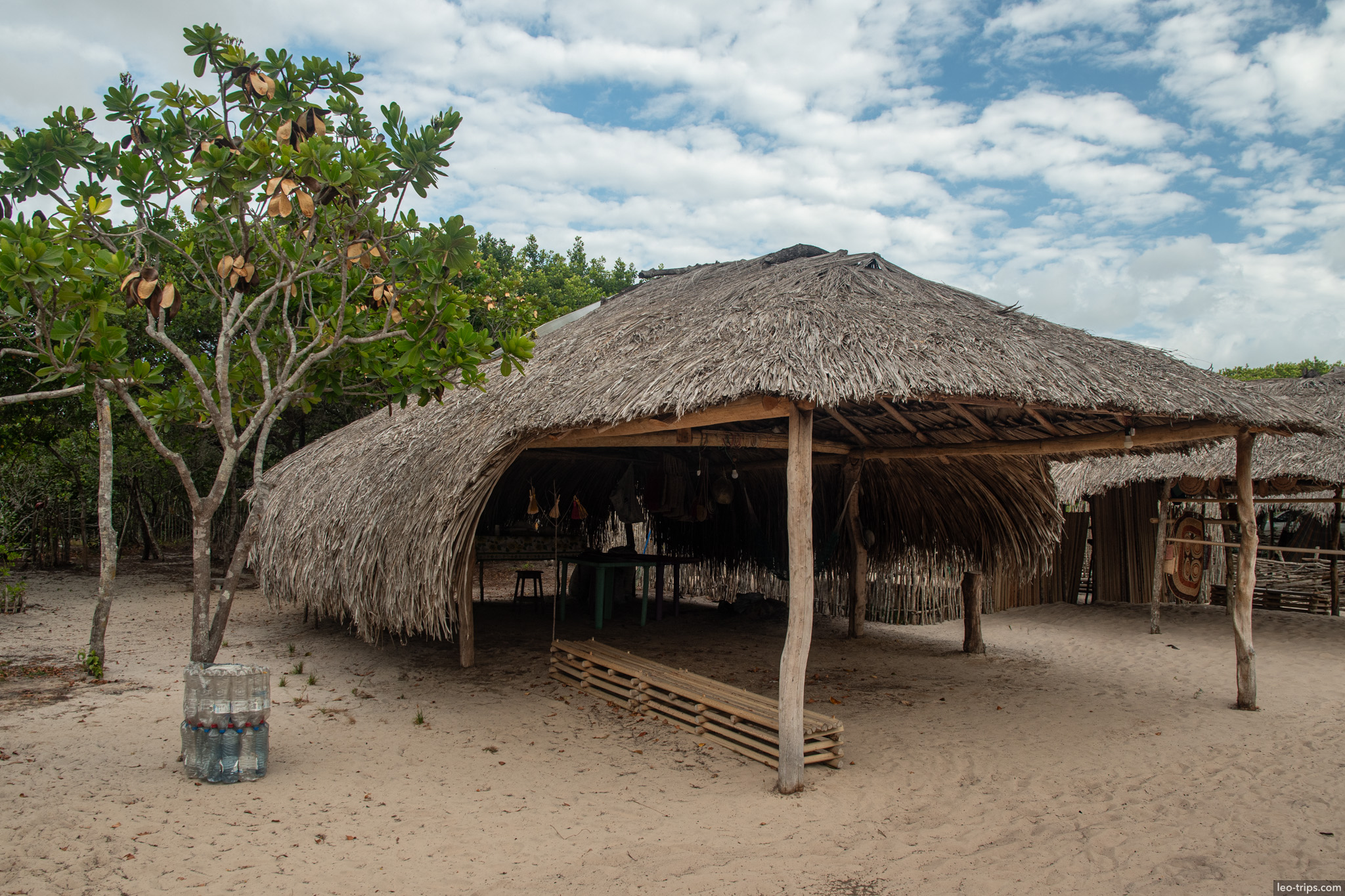 traditional thatched hut barreirinhas village lencois maranhenses