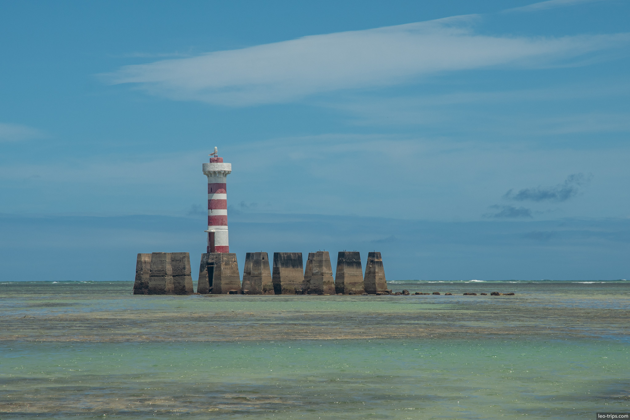 farol da pajucara lighthouse on the reef maceio
