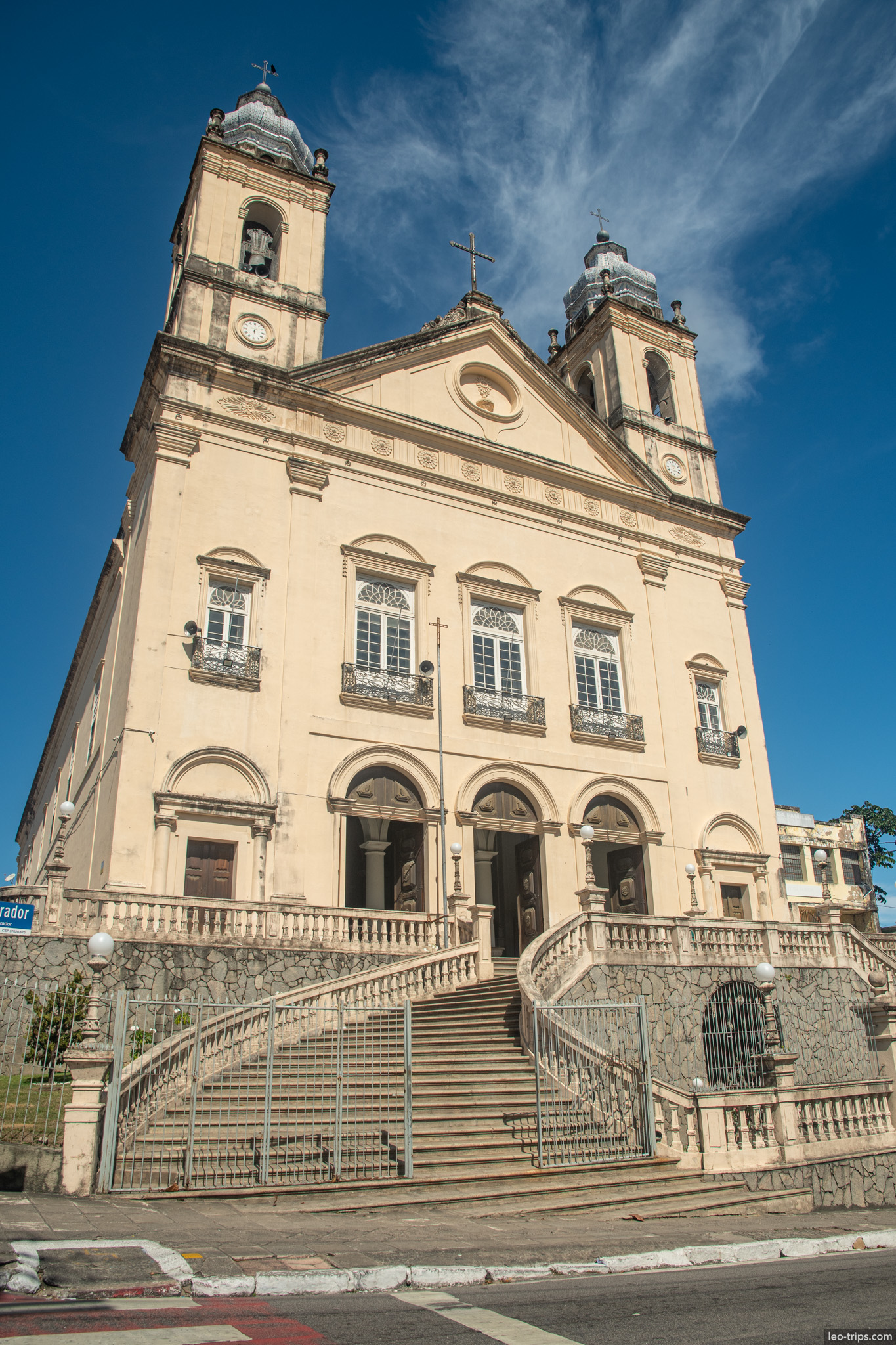 historic twin tower church with double staircase maceio maceio