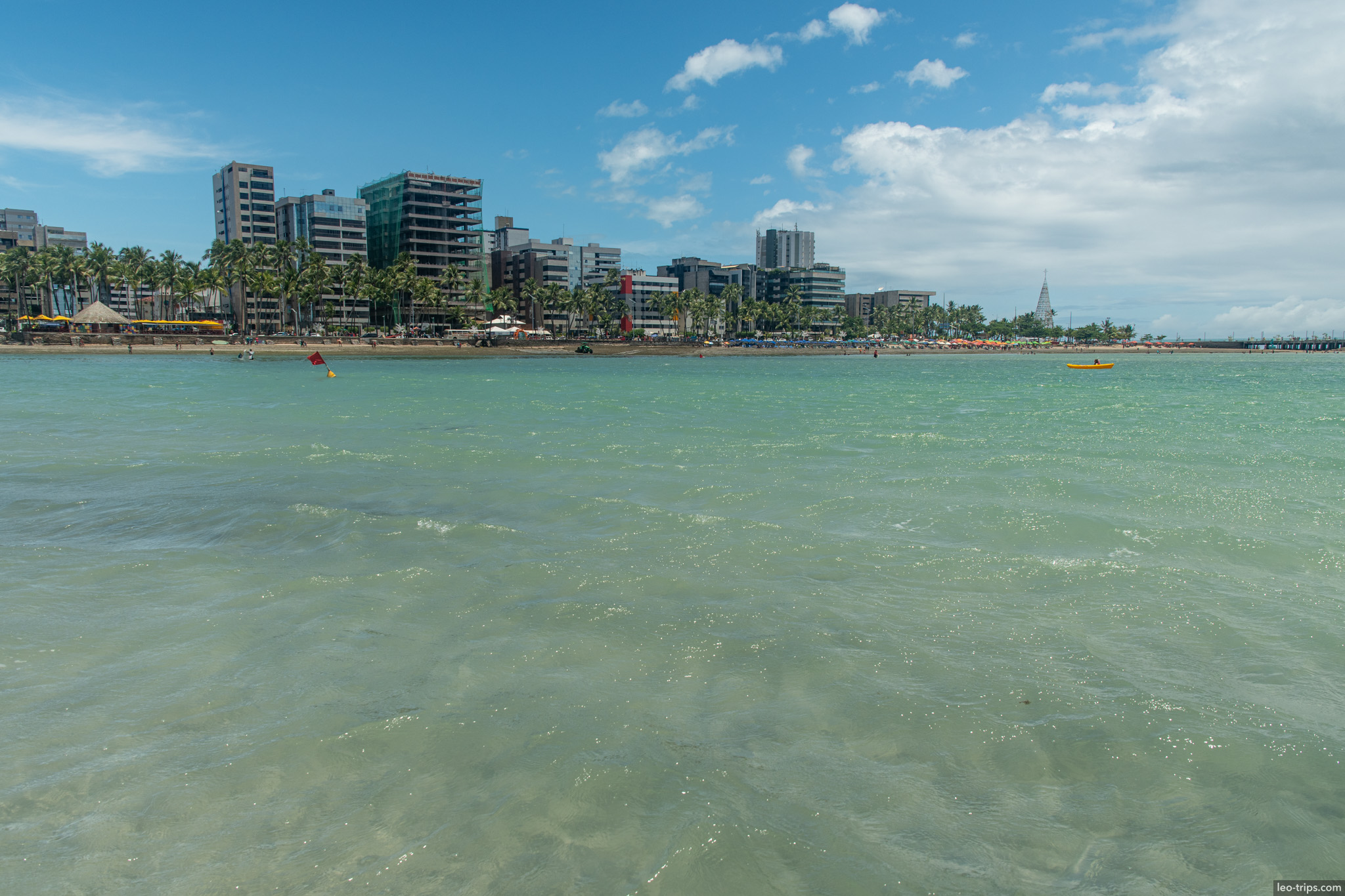 maceio skyline and beach from the water maceio