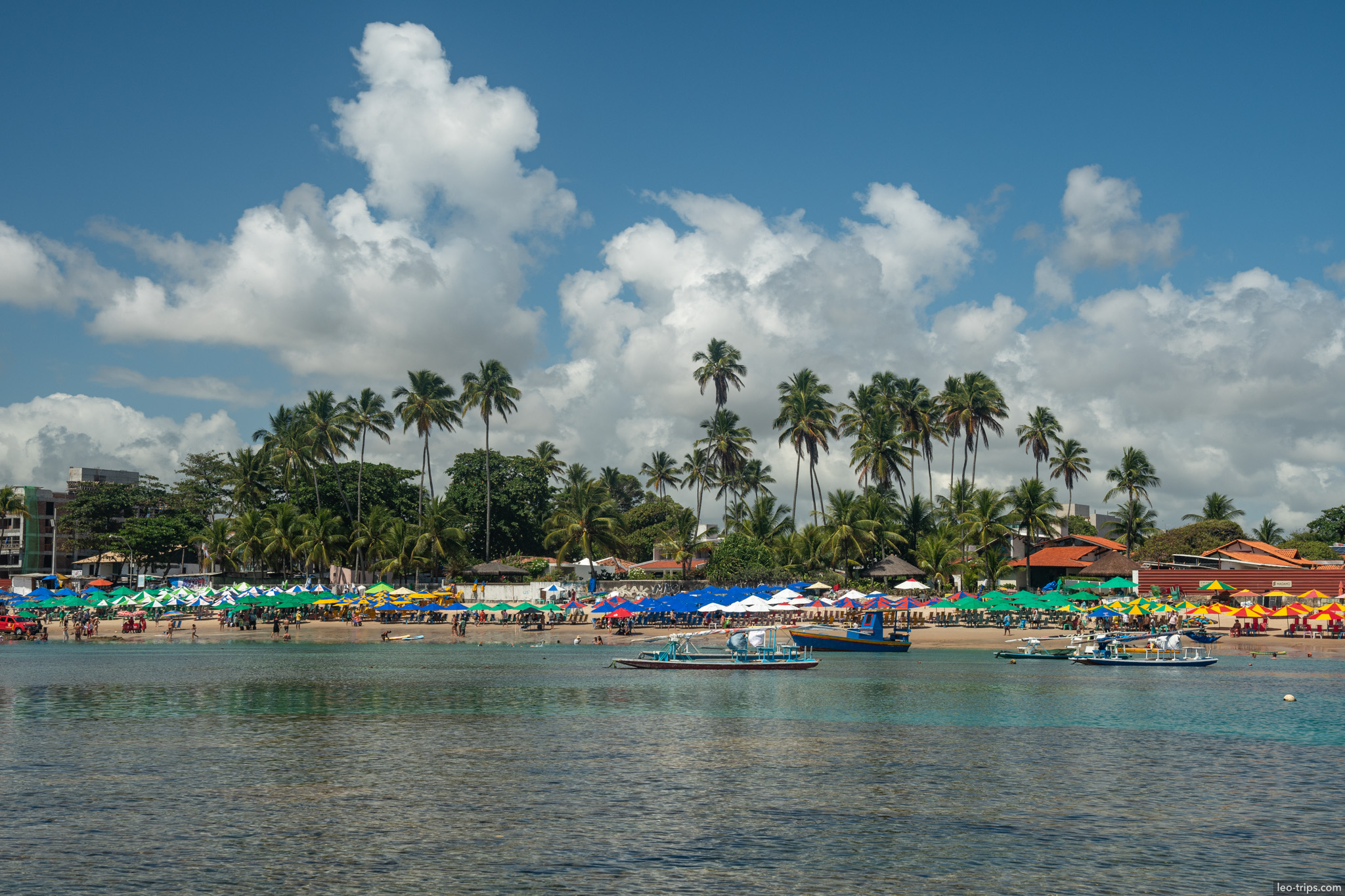 porto de galinhas beachfront boats from water porto de galinhas