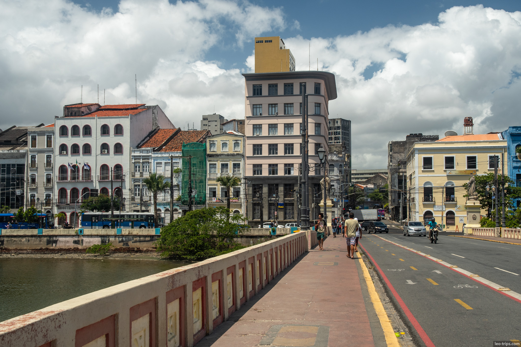 recife old town bridge colonial waterfront recife