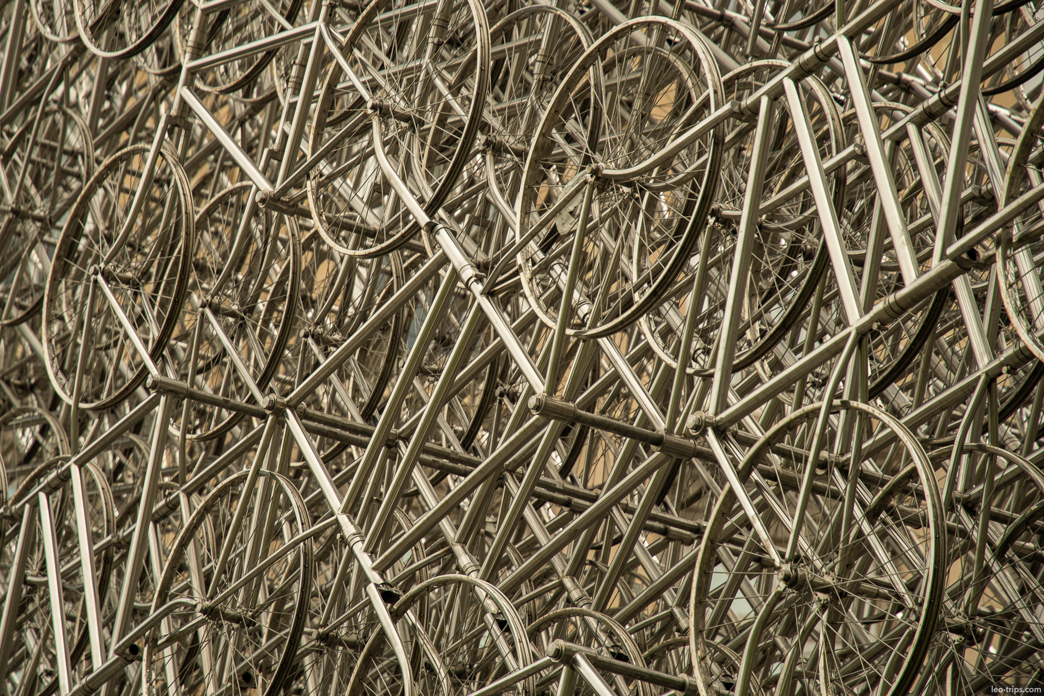 bicycle sculpture detail praca maua rio rio de janeiro