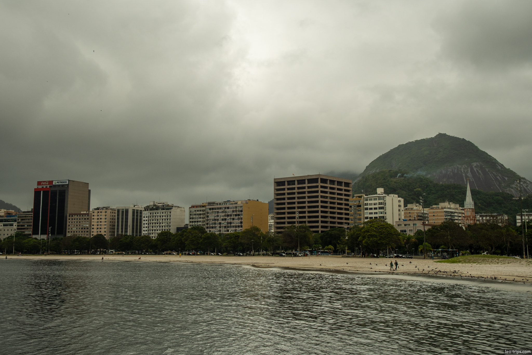 botafogo beach morro do pasmado overcast rio de janeiro