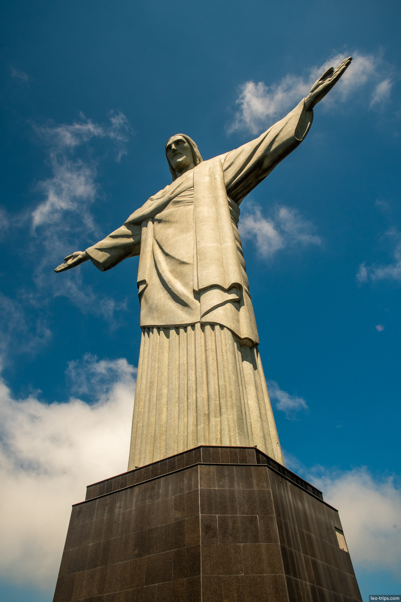 christ redeemer statue corcovado close up rio de janeiro