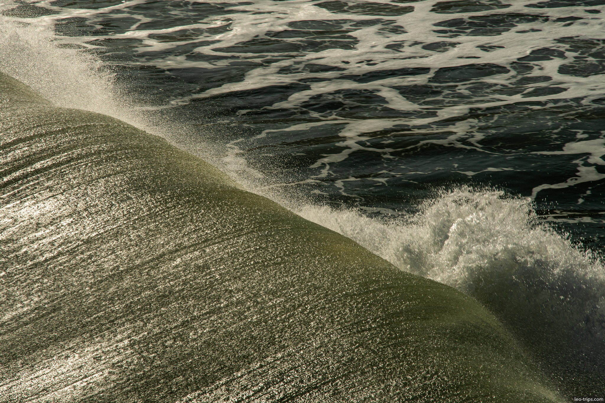 copacabana beach wave close up rio de janeiro