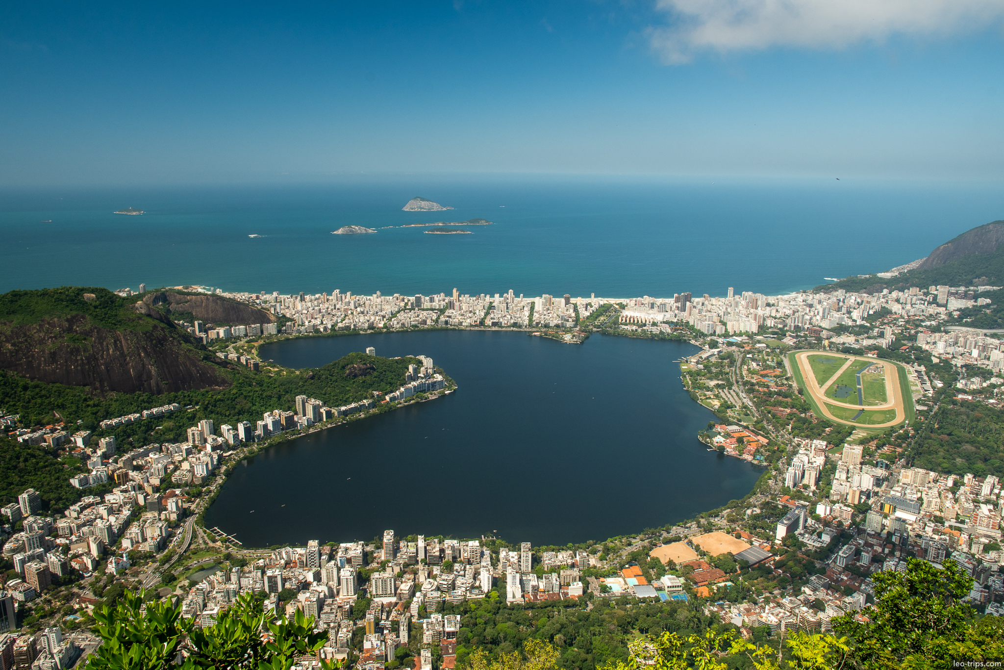 lagoa rodrigo de freitas jockey club aerial view rio de janeiro