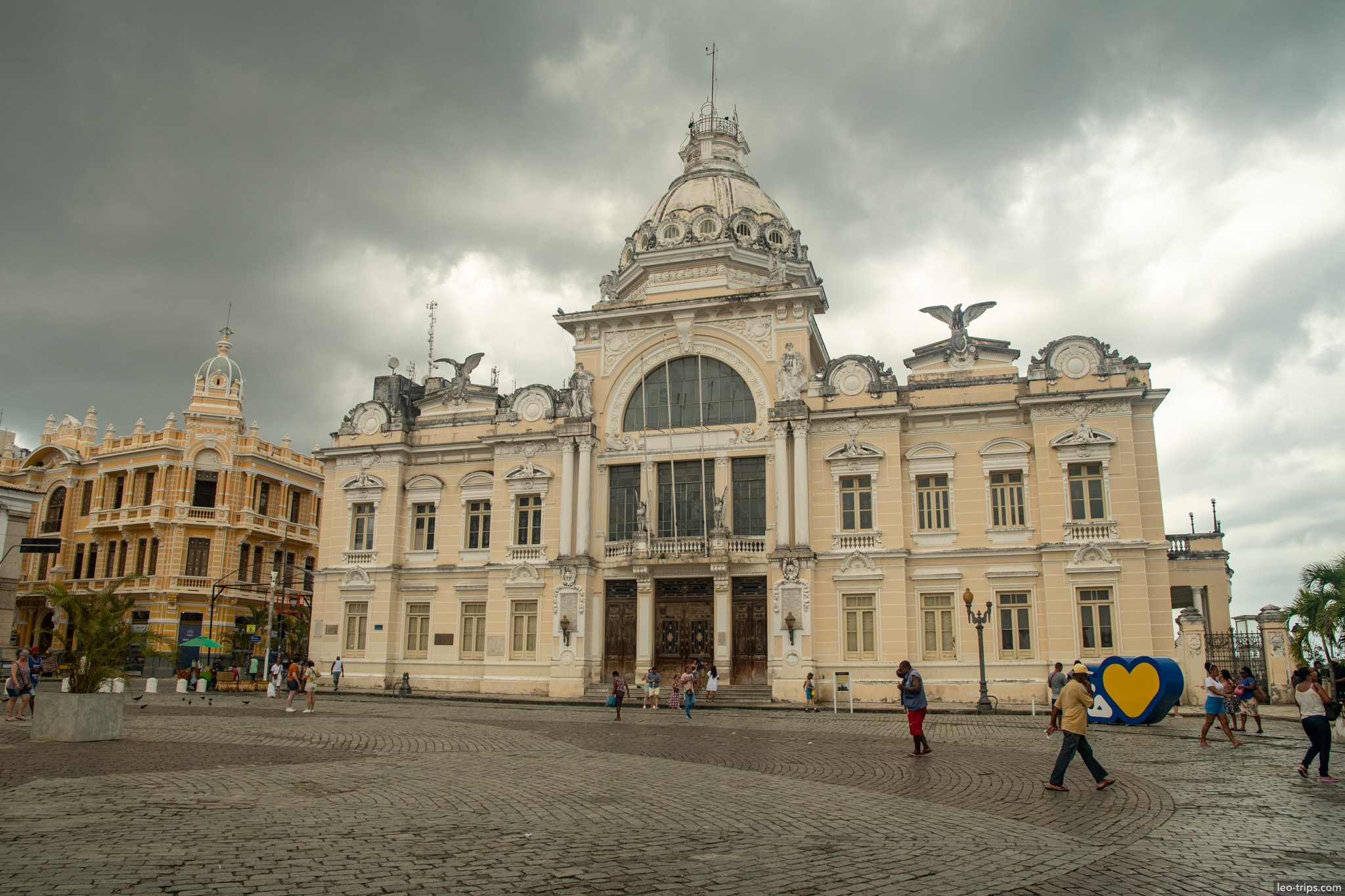 rio branco palace baroque facade praca municipal salvador salvador